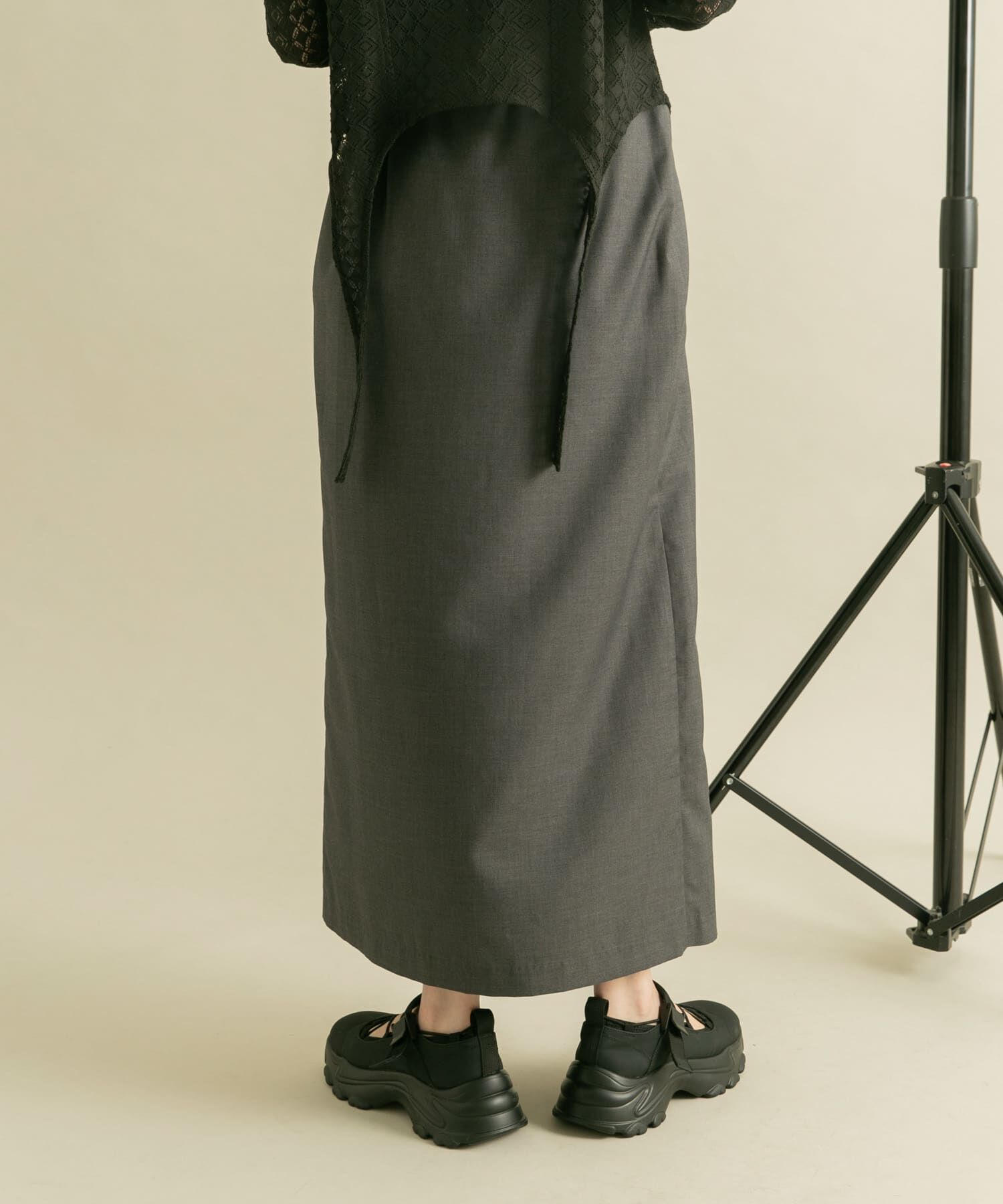  「ラップライクプリーツスカート」|スカート|