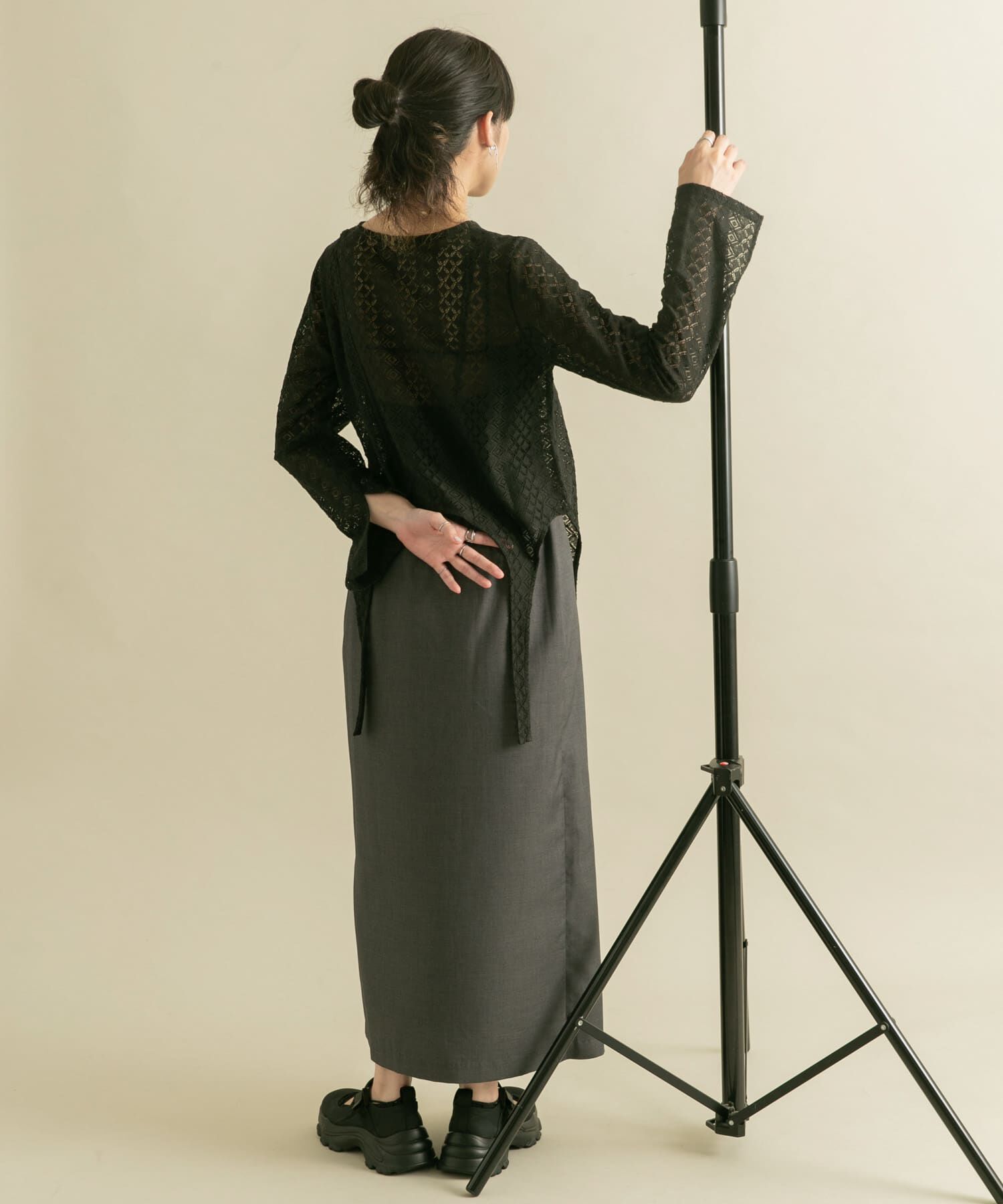  「ラップライクプリーツスカート」|スカート|