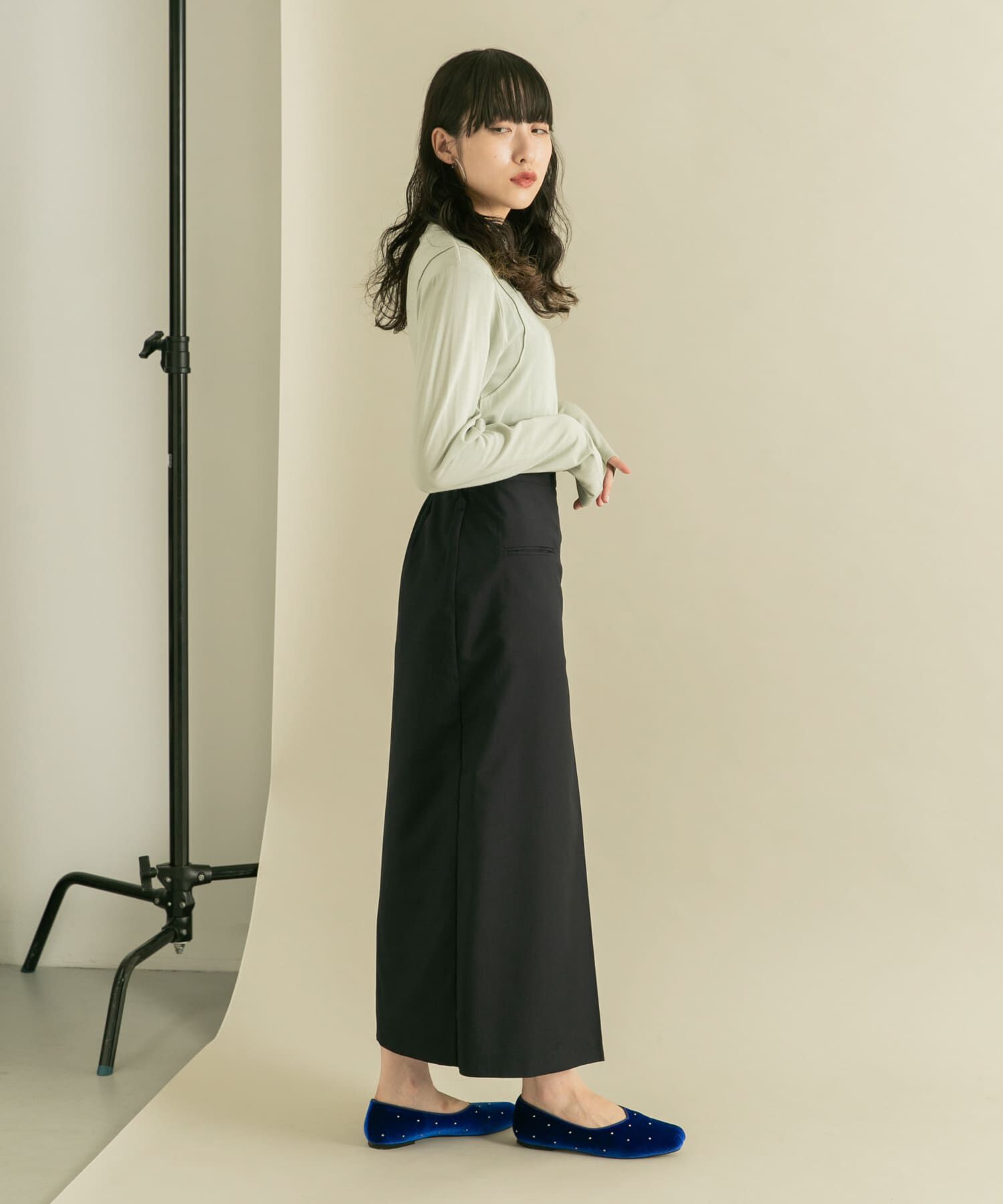  「ラップライクプリーツスカート」|スカート|