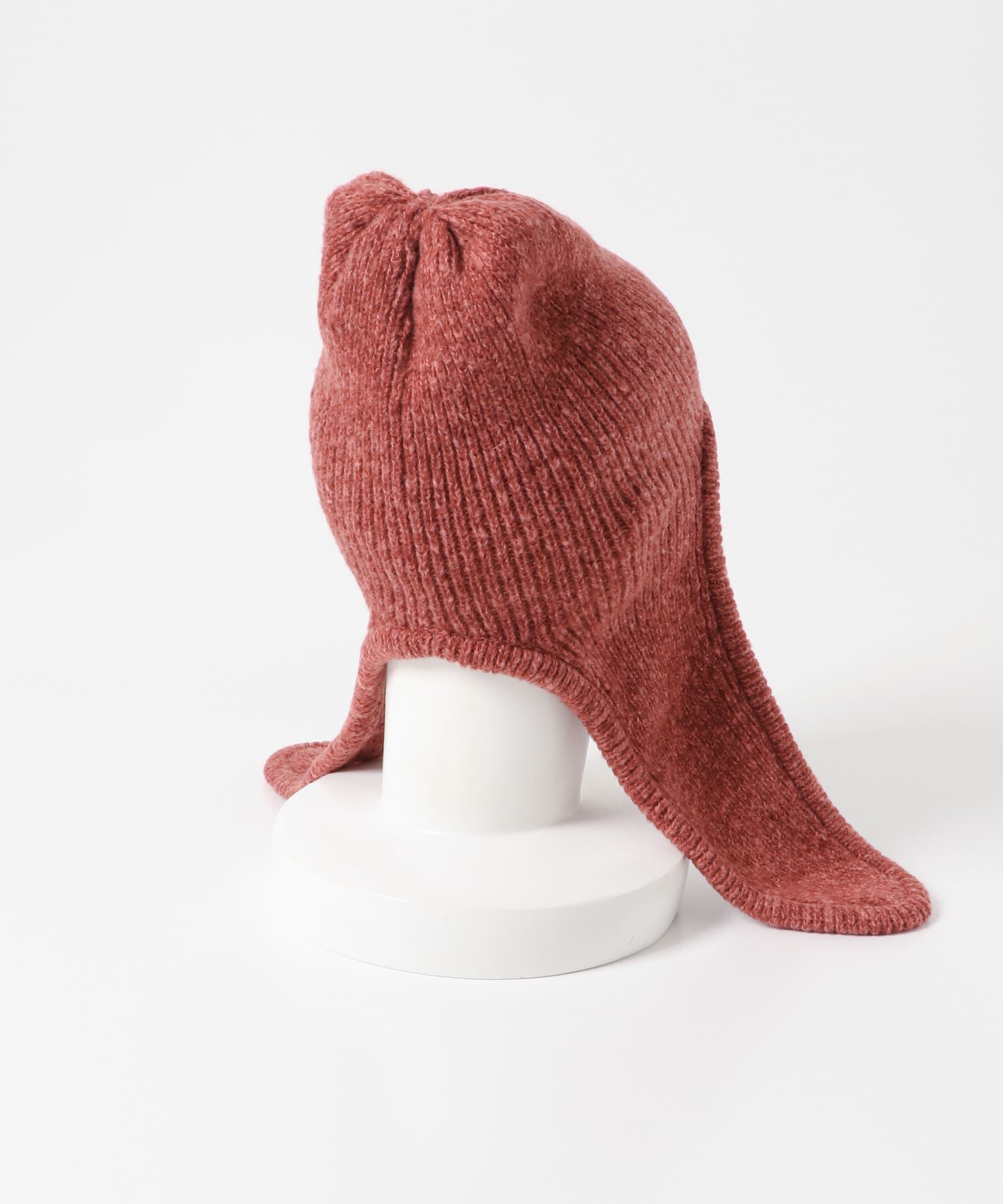 「ロングイヤーフラップニットキャップ」|ニット帽|