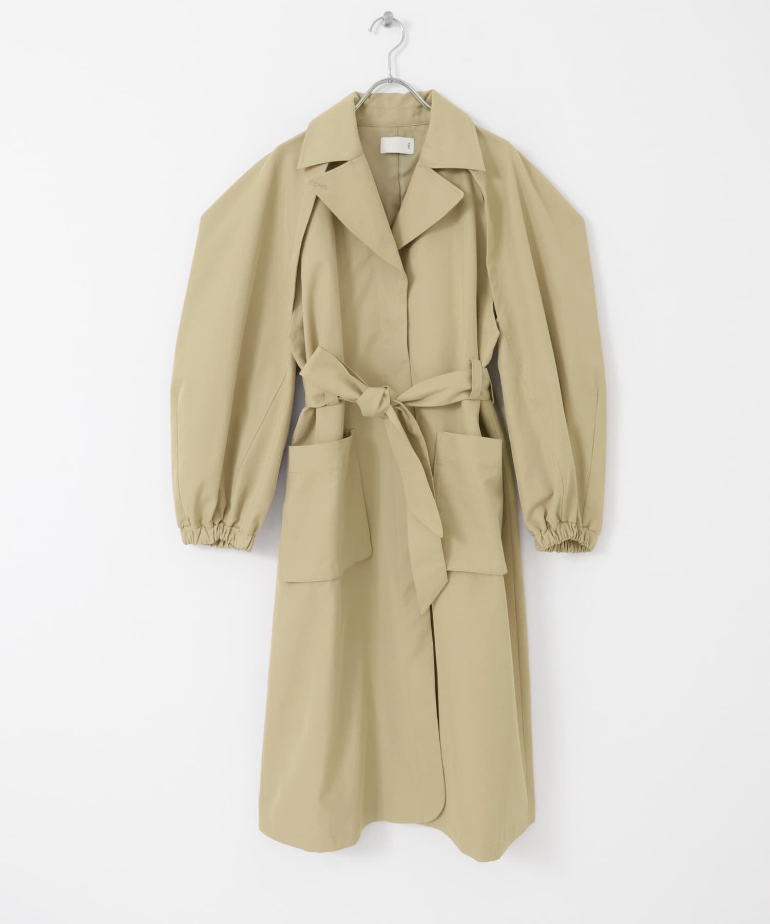  「立体スリーブデザインコート」|トレンチコート|