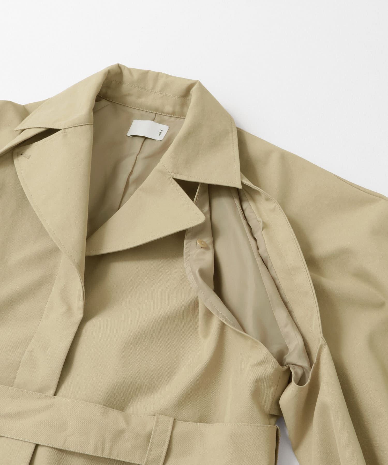  「立体スリーブデザインコート」|トレンチコート|