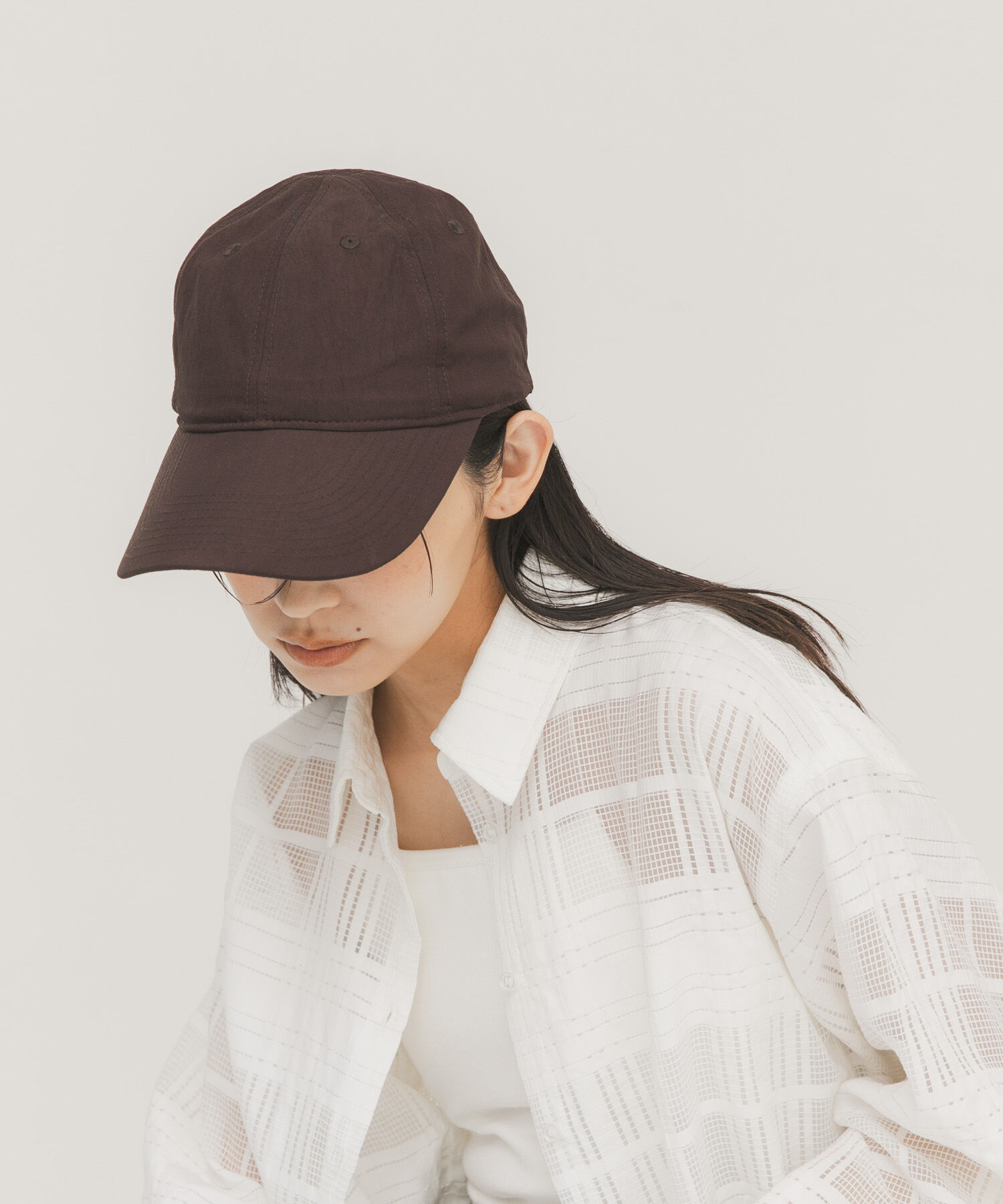  「バックコードCAP」|キャップ・キャスケット|ダークブラウン