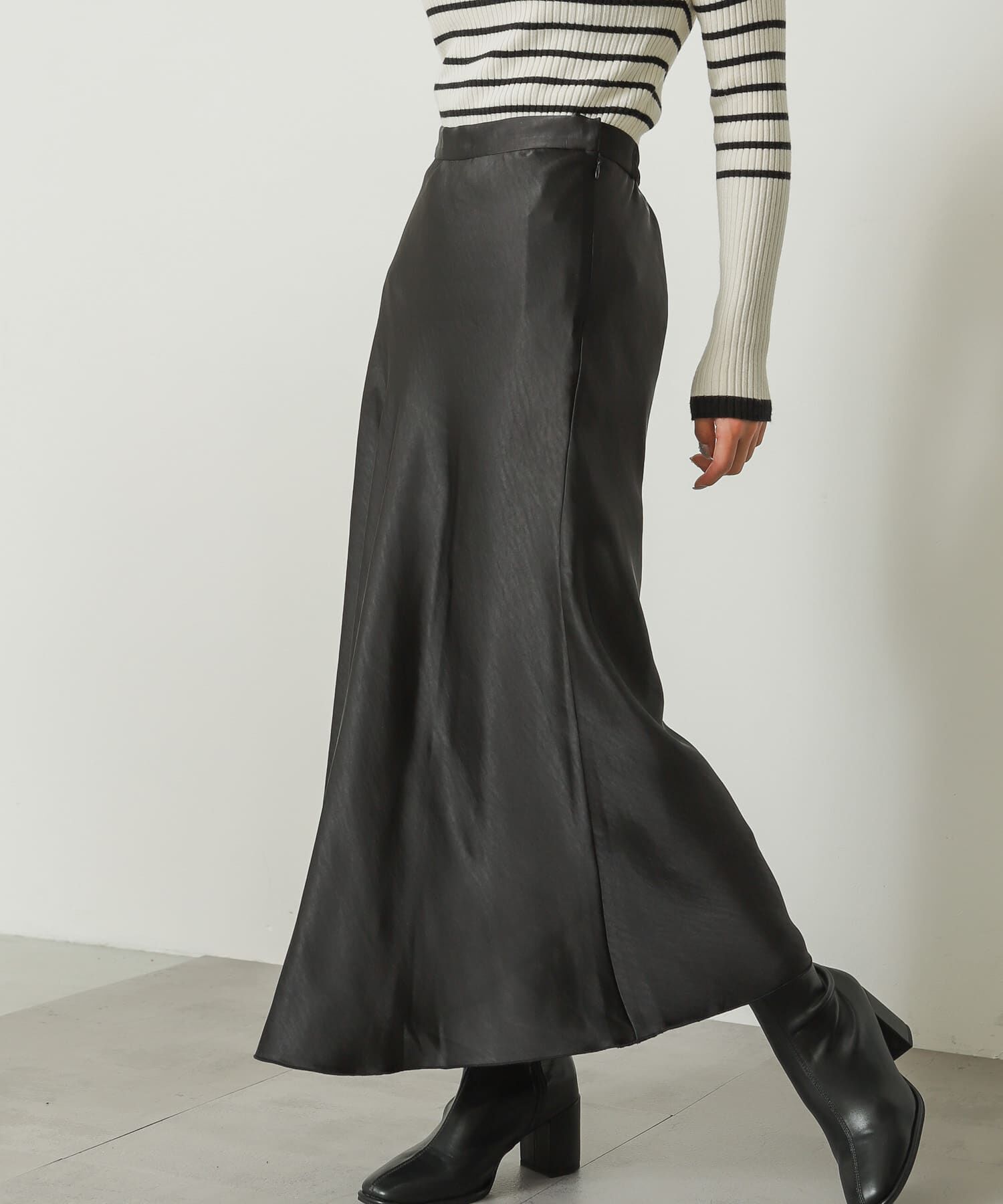 SENSE OF PLACE by URBAN RESEARCH「サテンナロースカート」|スカート|