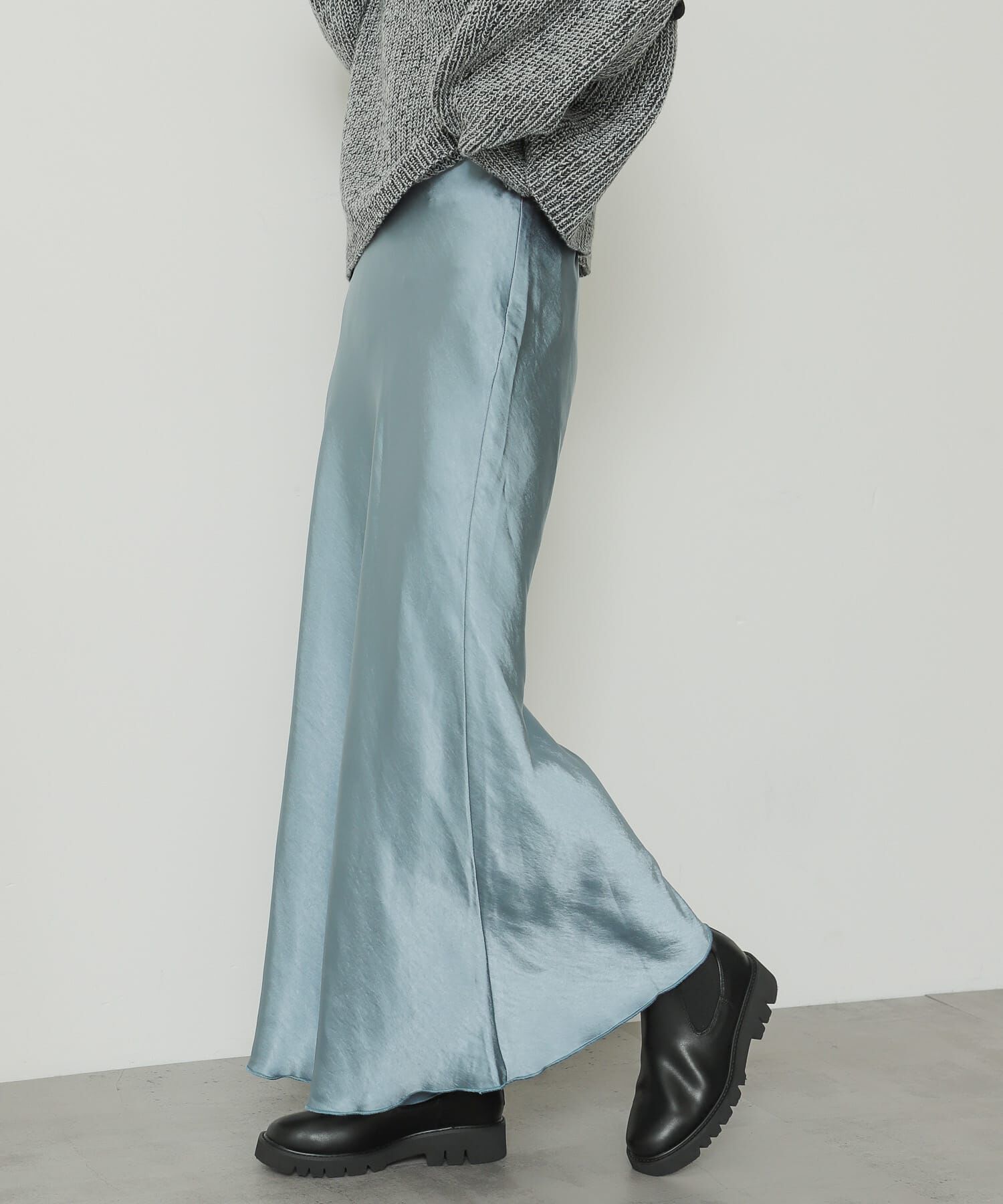 SENSE OF PLACE by URBAN RESEARCH「サテンナロースカート」|スカート|