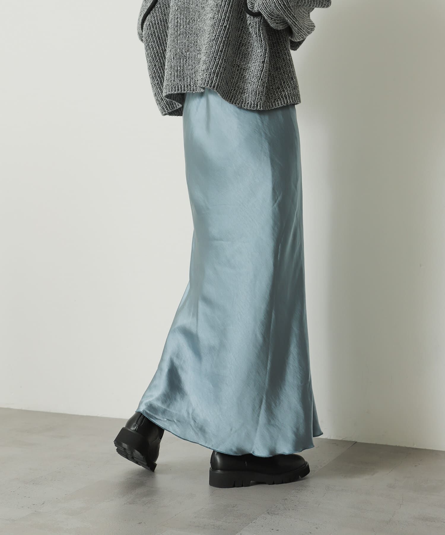 SENSE OF PLACE by URBAN RESEARCH「サテンナロースカート」|スカート|