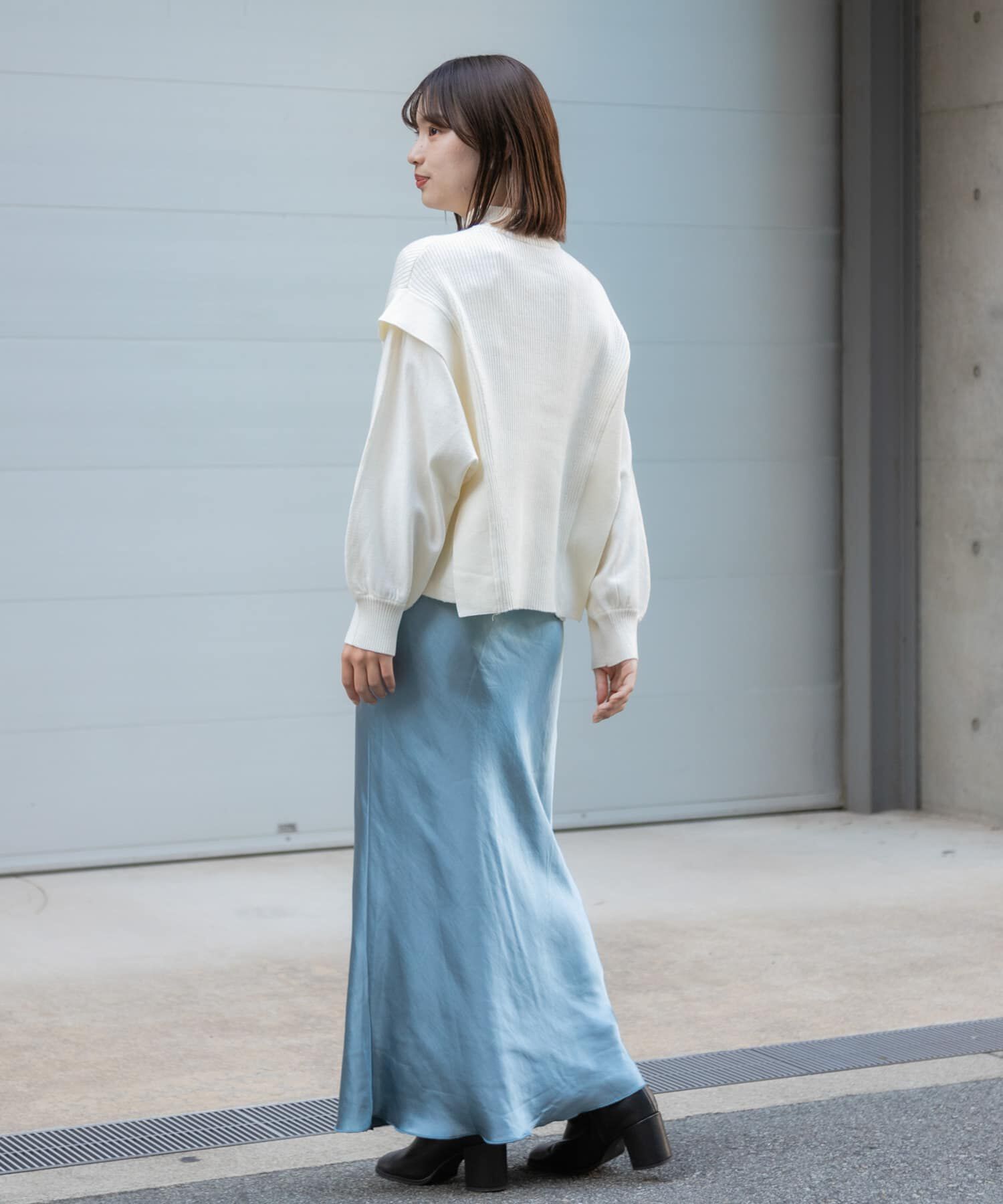 SENSE OF PLACE by URBAN RESEARCH「サテンナロースカート」|スカート|