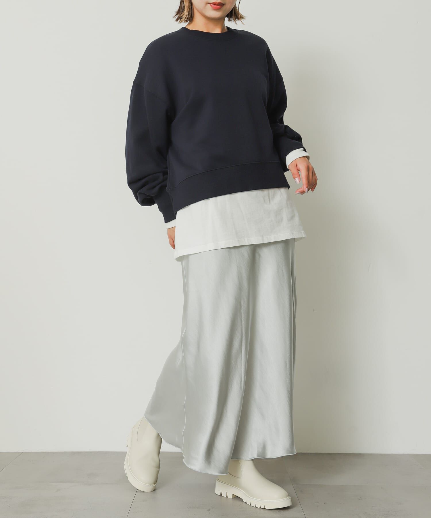 SENSE OF PLACE by URBAN RESEARCH「サテンナロースカート」|スカート|