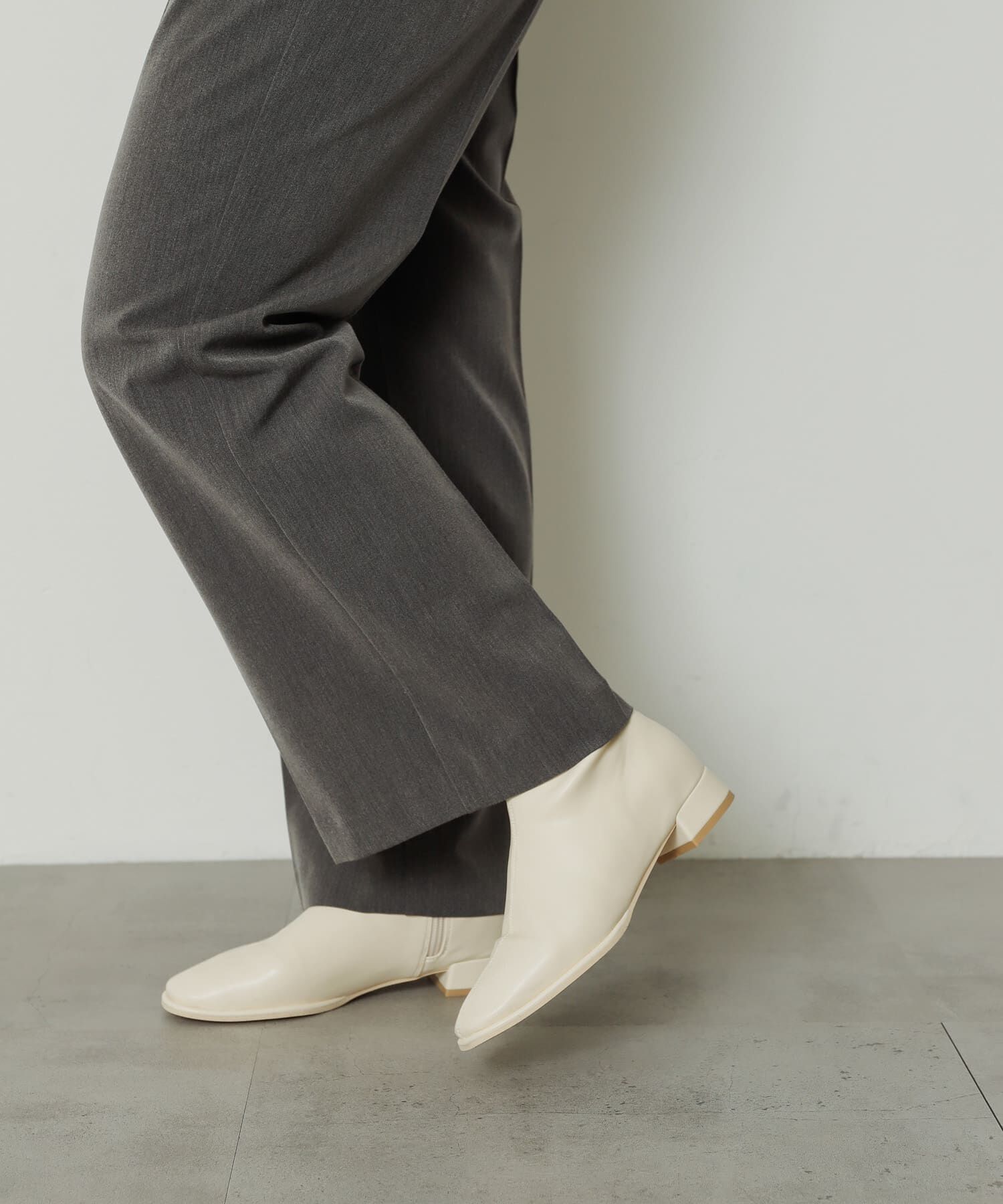 SENSE OF PLACE by URBAN RESEARCH「『4ｻｲｽﾞ展開』『晴雨兼用』ｽｸｴｱﾄｳｾﾝﾀｰｼｰﾑｽﾄﾚｯﾁﾛ」|ショートブーツ|