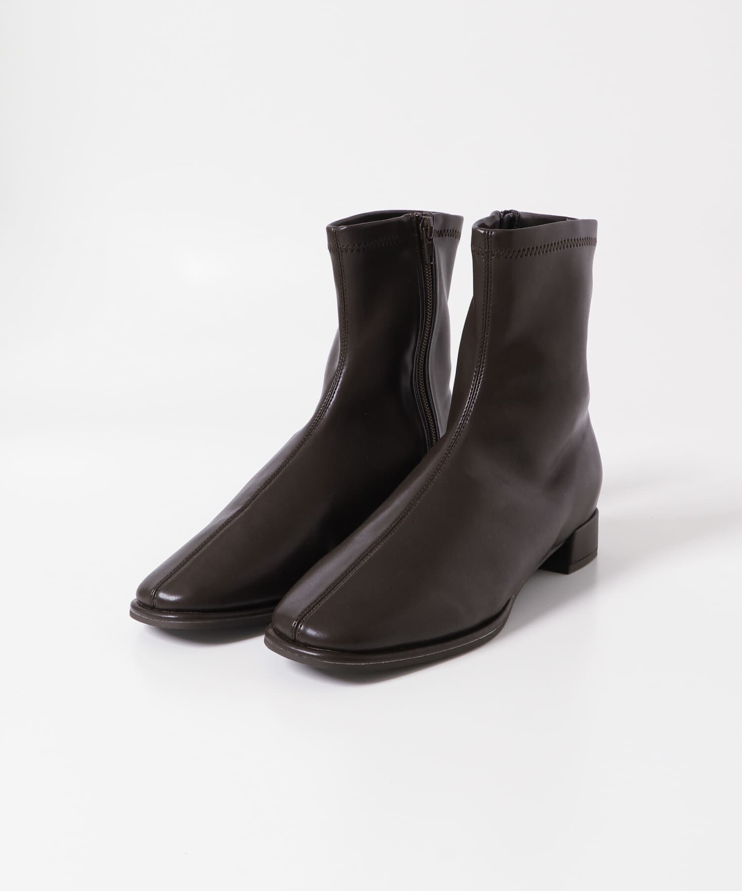 SENSE OF PLACE by URBAN RESEARCH「『4ｻｲｽﾞ展開』『晴雨兼用』ｽｸｴｱﾄｳｾﾝﾀｰｼｰﾑｽﾄﾚｯﾁﾛ」|ショートブーツ|