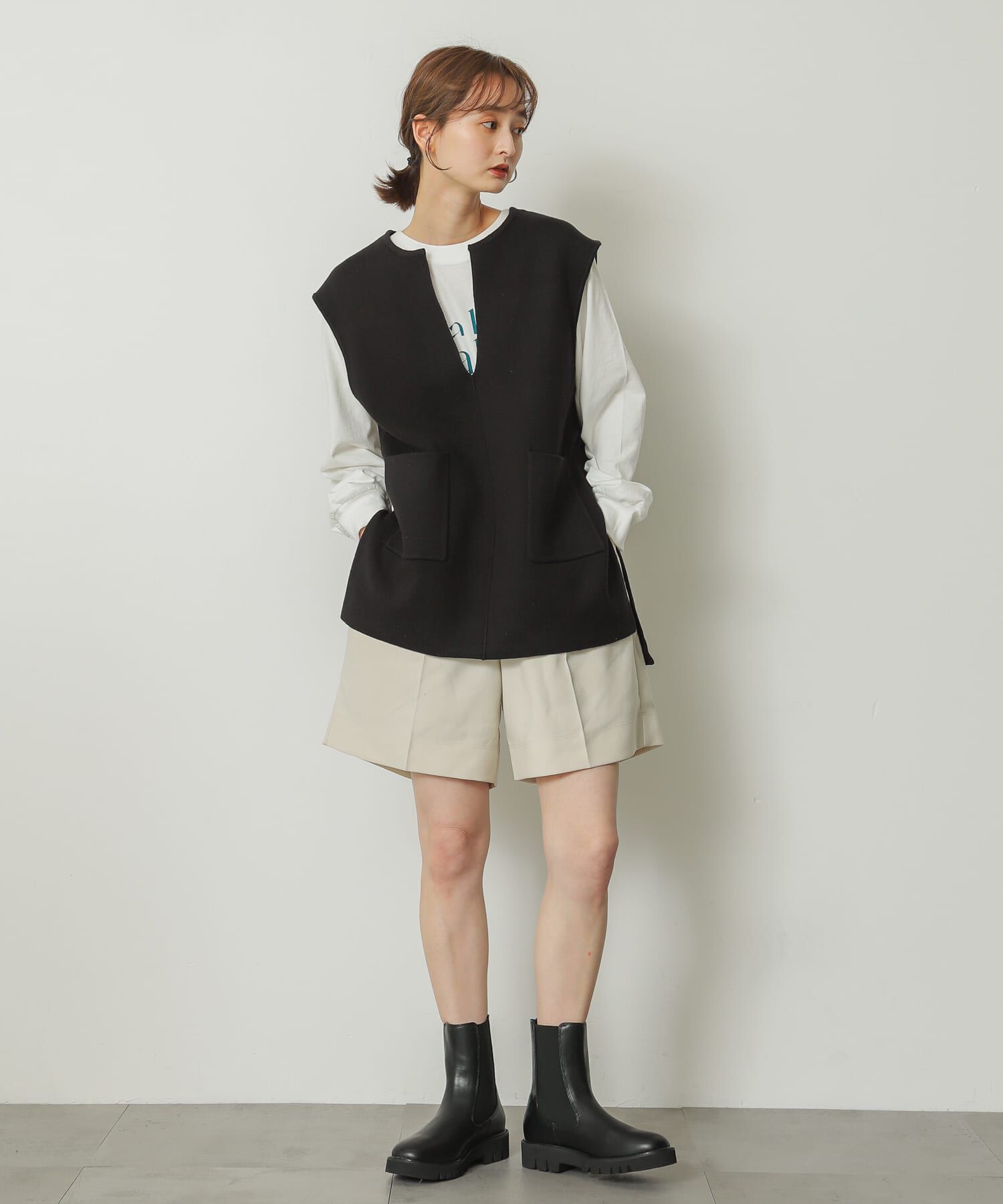 SENSE OF PLACE by URBAN RESEARCH「『軽量ソール採用』トラックソールサイドゴアブーツ」|ショートブーツ|