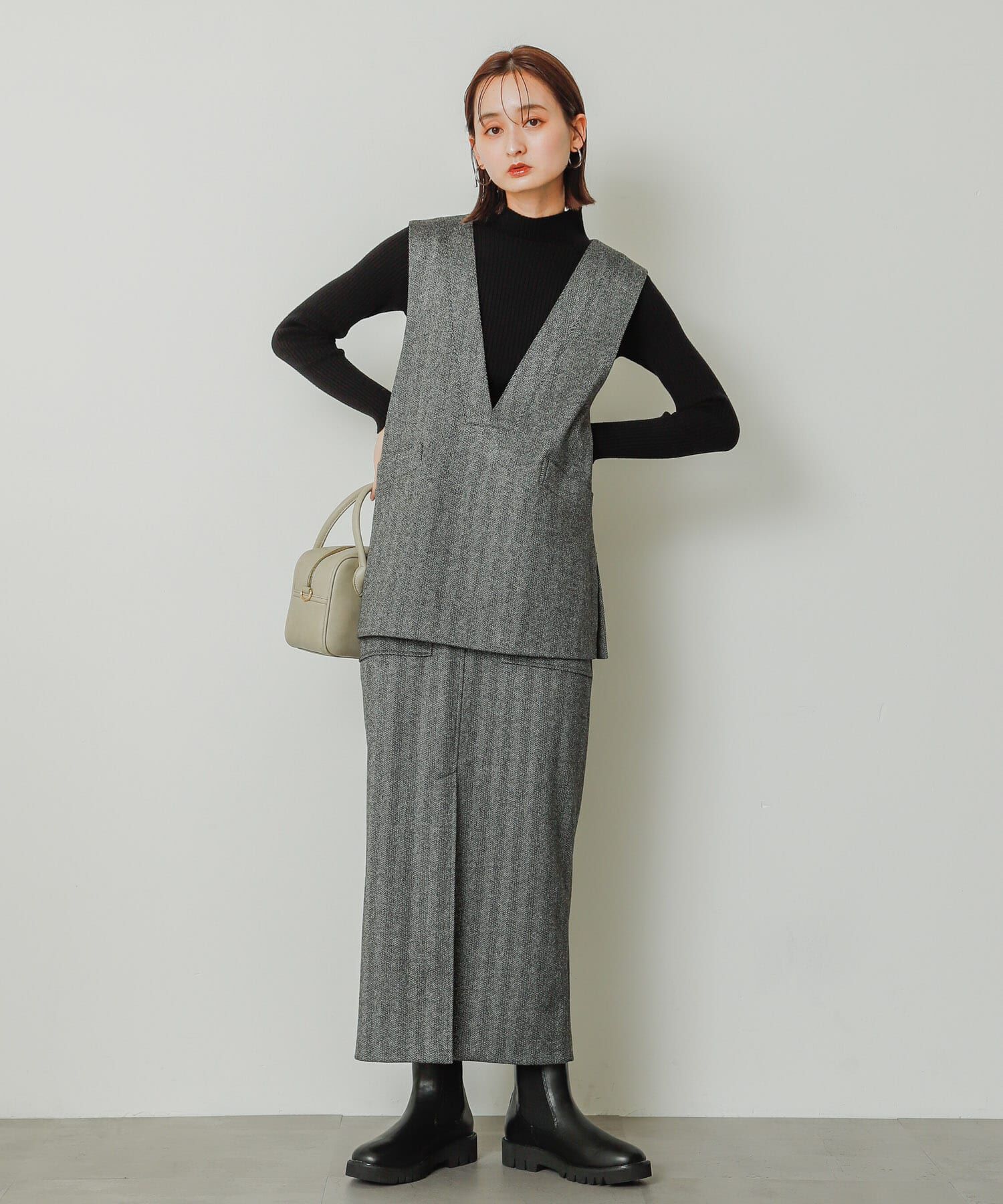 SENSE OF PLACE by URBAN RESEARCH「『軽量ソール採用』トラックソールサイドゴアブーツ」|ショートブーツ|