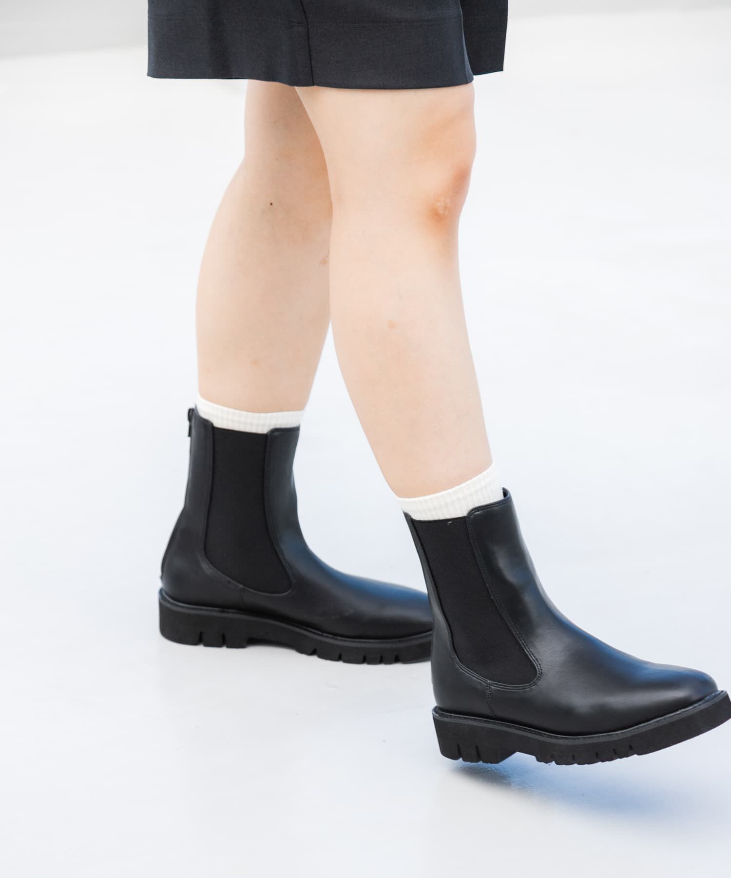 SENSE OF PLACE by URBAN RESEARCH「『軽量ソール採用』トラックソールサイドゴアブーツ」|ショートブーツ|