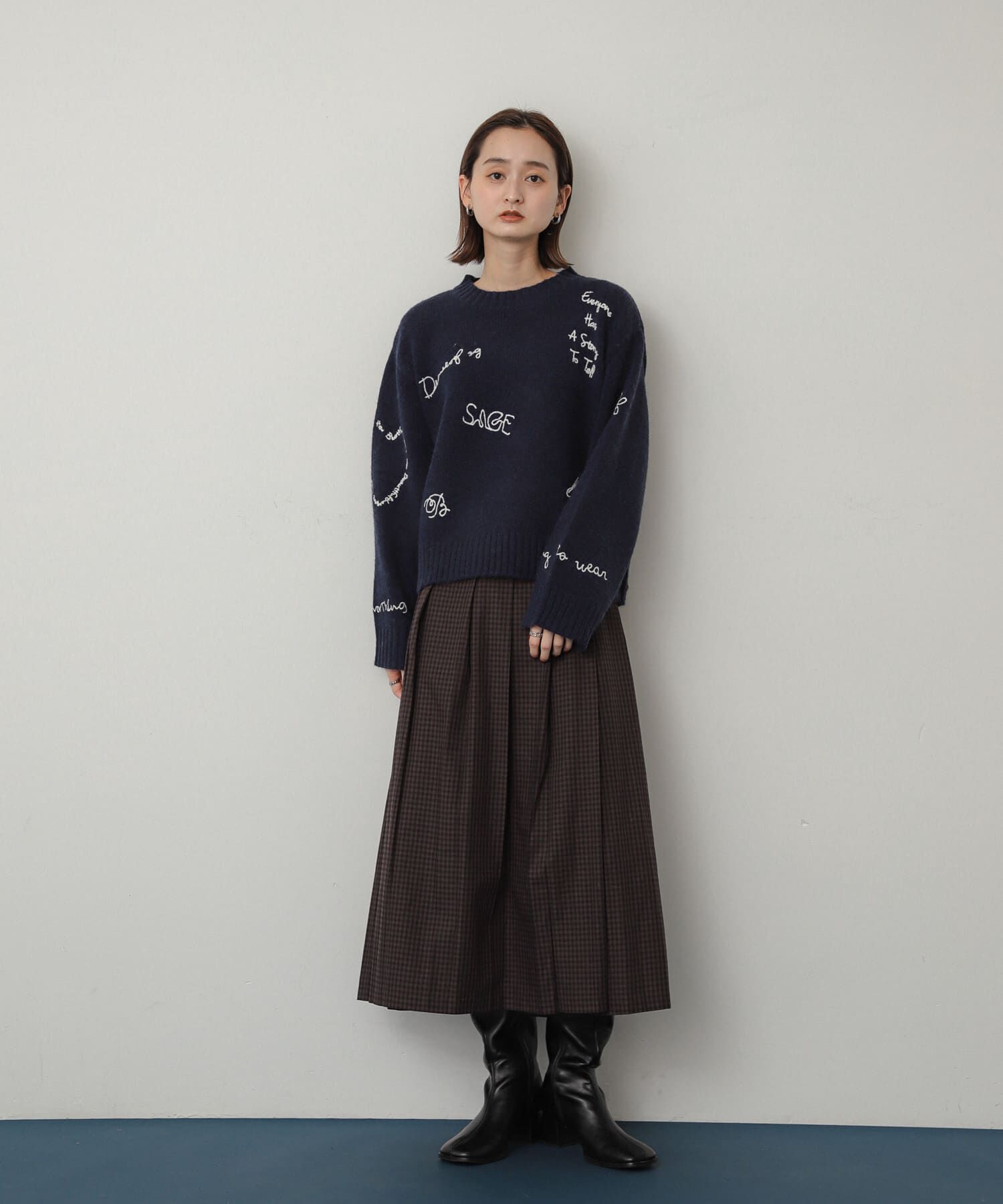 SENSE OF PLACE by URBAN RESEARCH「『消臭』スクエアトゥストレッチロングブーツ」|ショートブーツ|