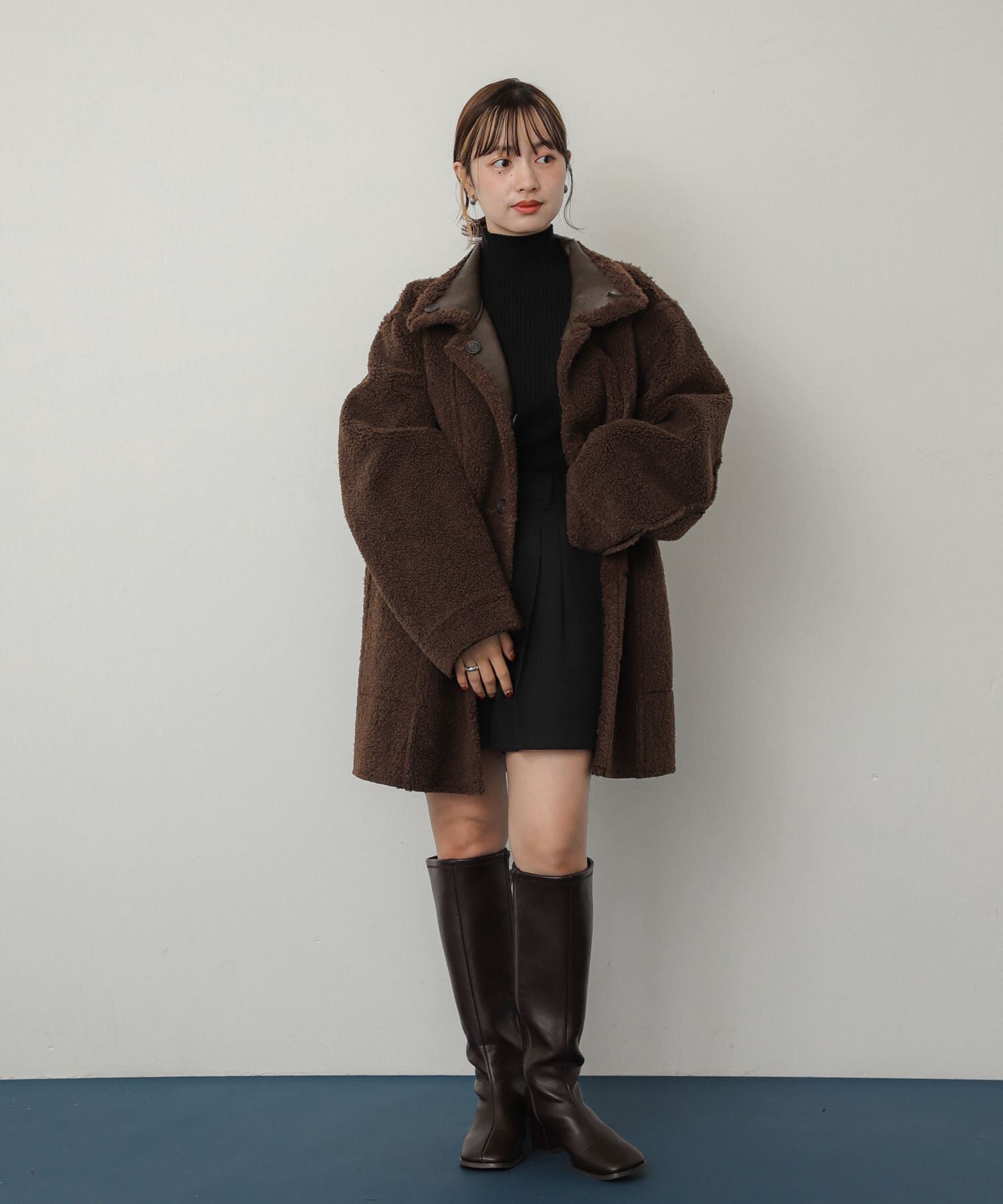 SENSE OF PLACE by URBAN RESEARCH「『消臭』スクエアトゥストレッチロングブーツ」|ショートブーツ|