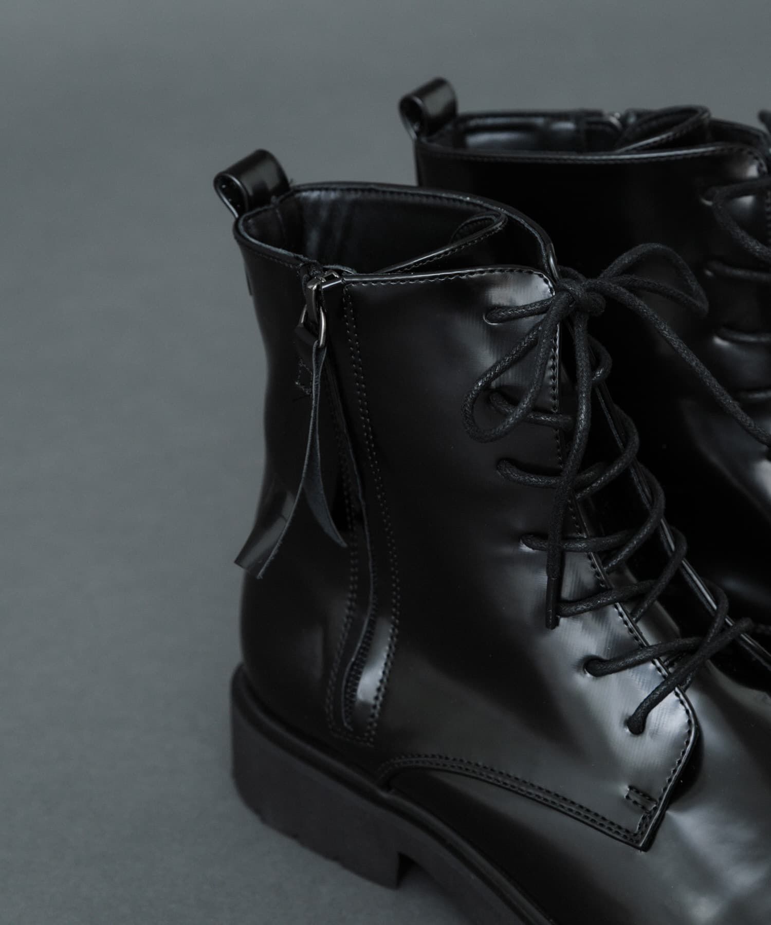 SENSE OF PLACE by URBAN RESEARCH「ポインテッドレースアップブーツ」|ショートブーツ|