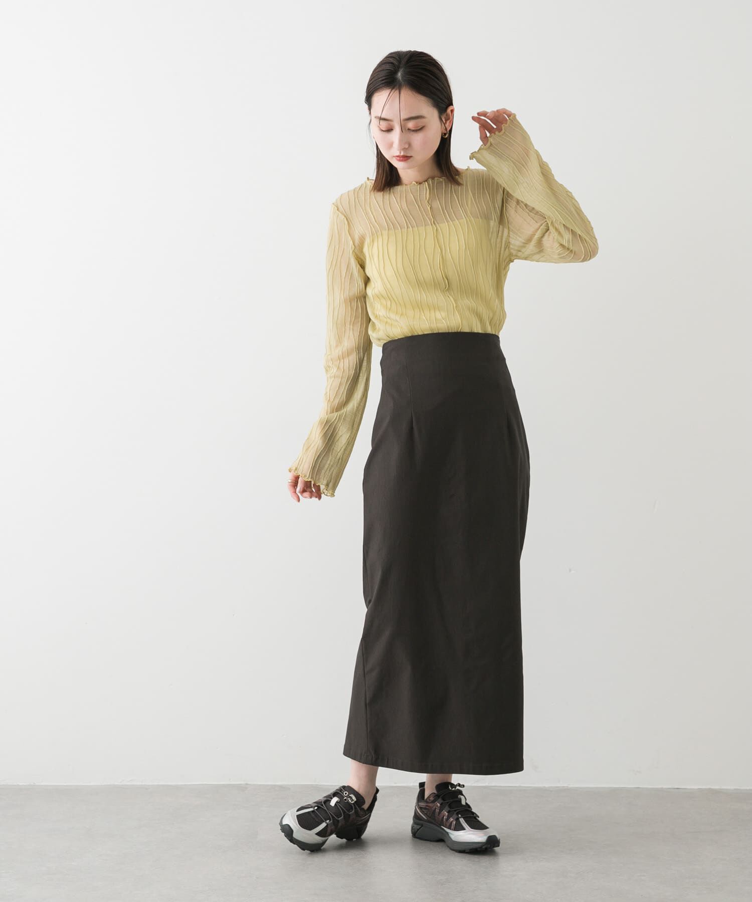 SENSE OF PLACE by URBAN RESEARCH「『WEB/一部店舗限定サイズ』ストレッチサスツキハイウエストスカート」|スカート|