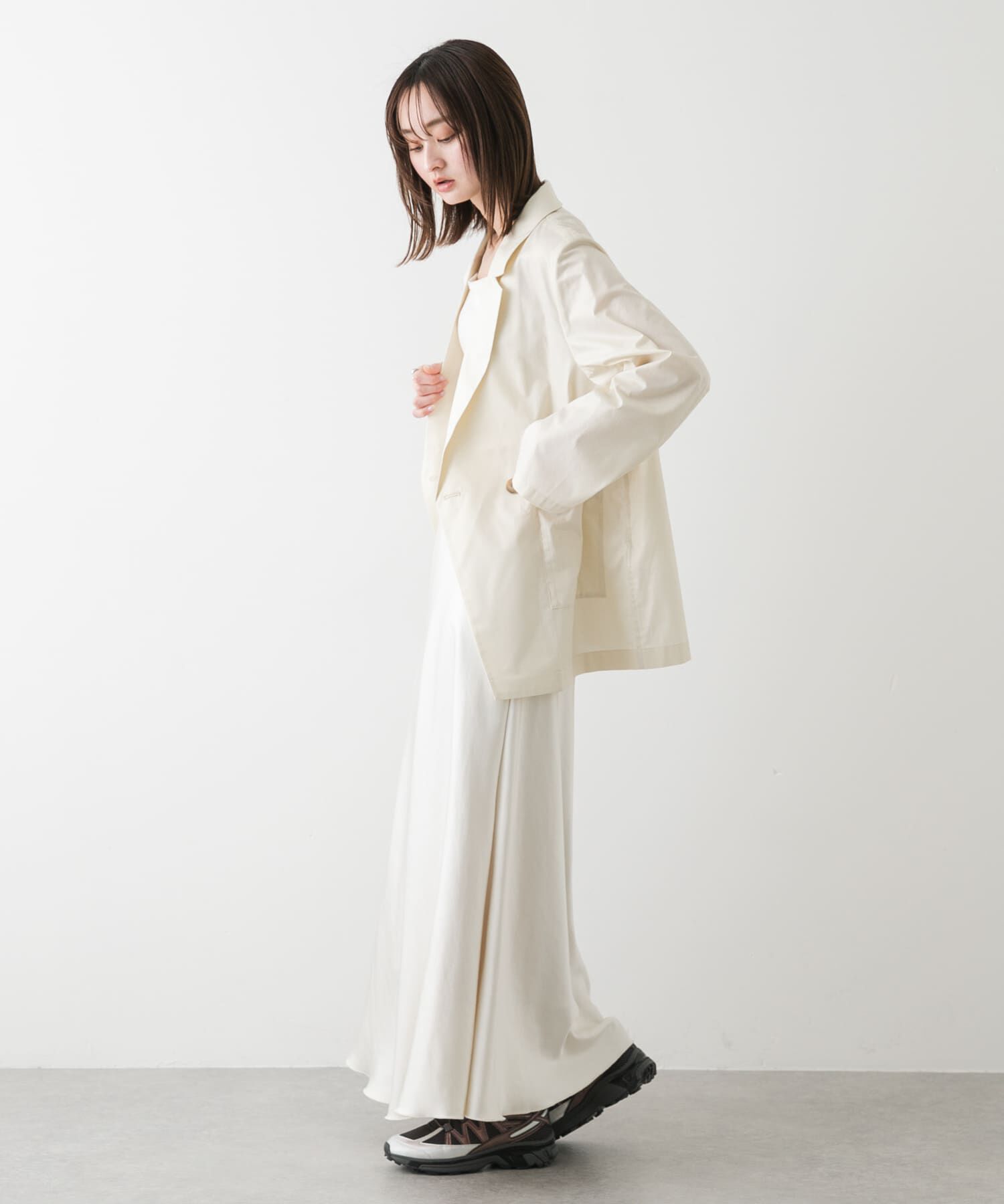 SENSE OF PLACE by URBAN RESEARCH「『一部WEB限定カラー』ナローサテンスカート」|スカート|