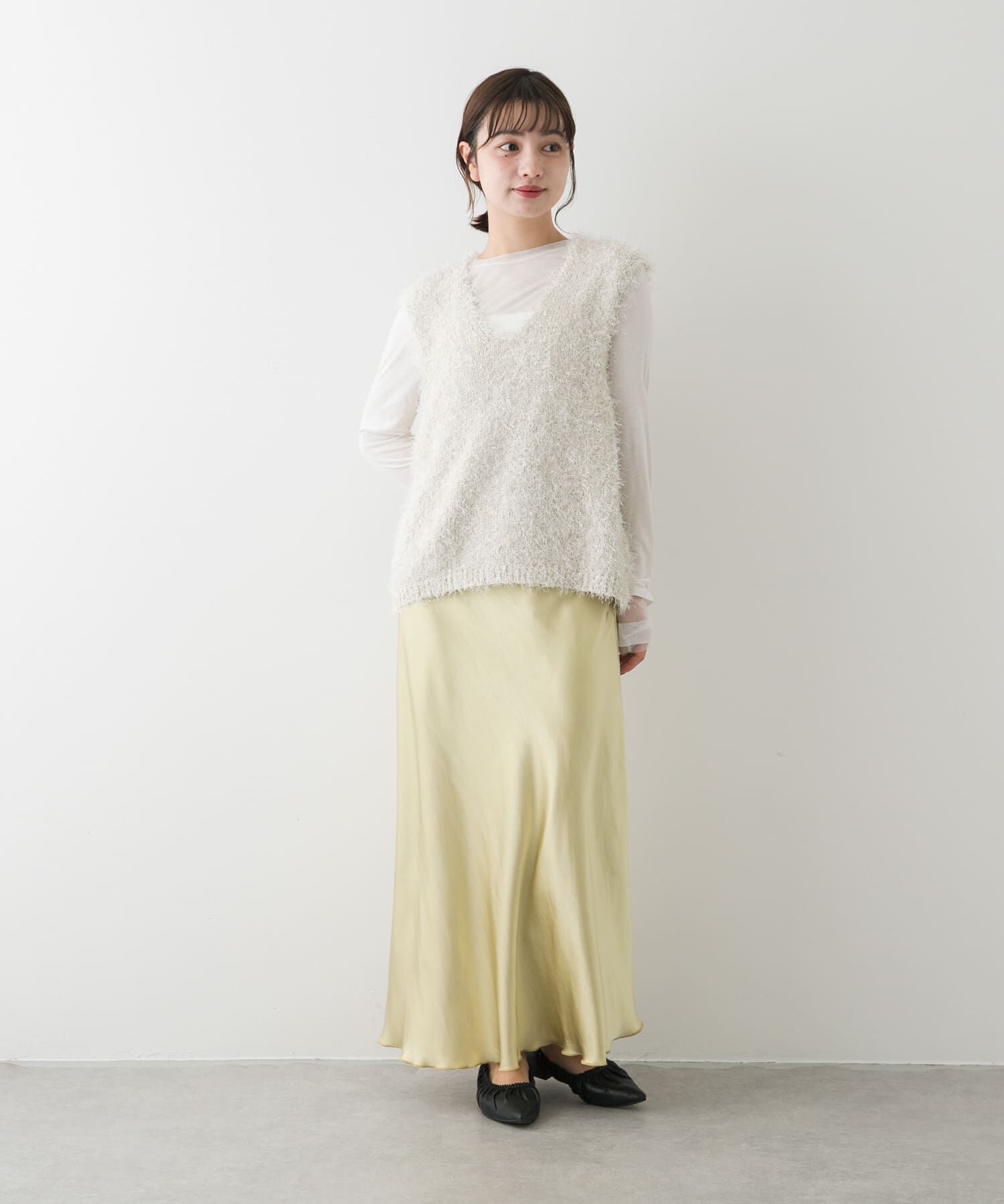 SENSE OF PLACE by URBAN RESEARCH「『一部WEB限定カラー』ナローサテンスカート」|スカート|