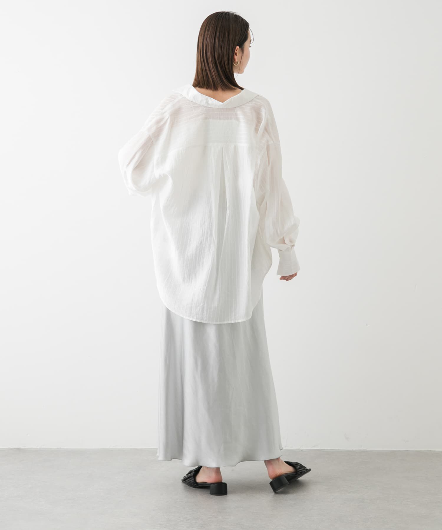 SENSE OF PLACE by URBAN RESEARCH「『一部WEB限定カラー』ナローサテンスカート」|スカート|