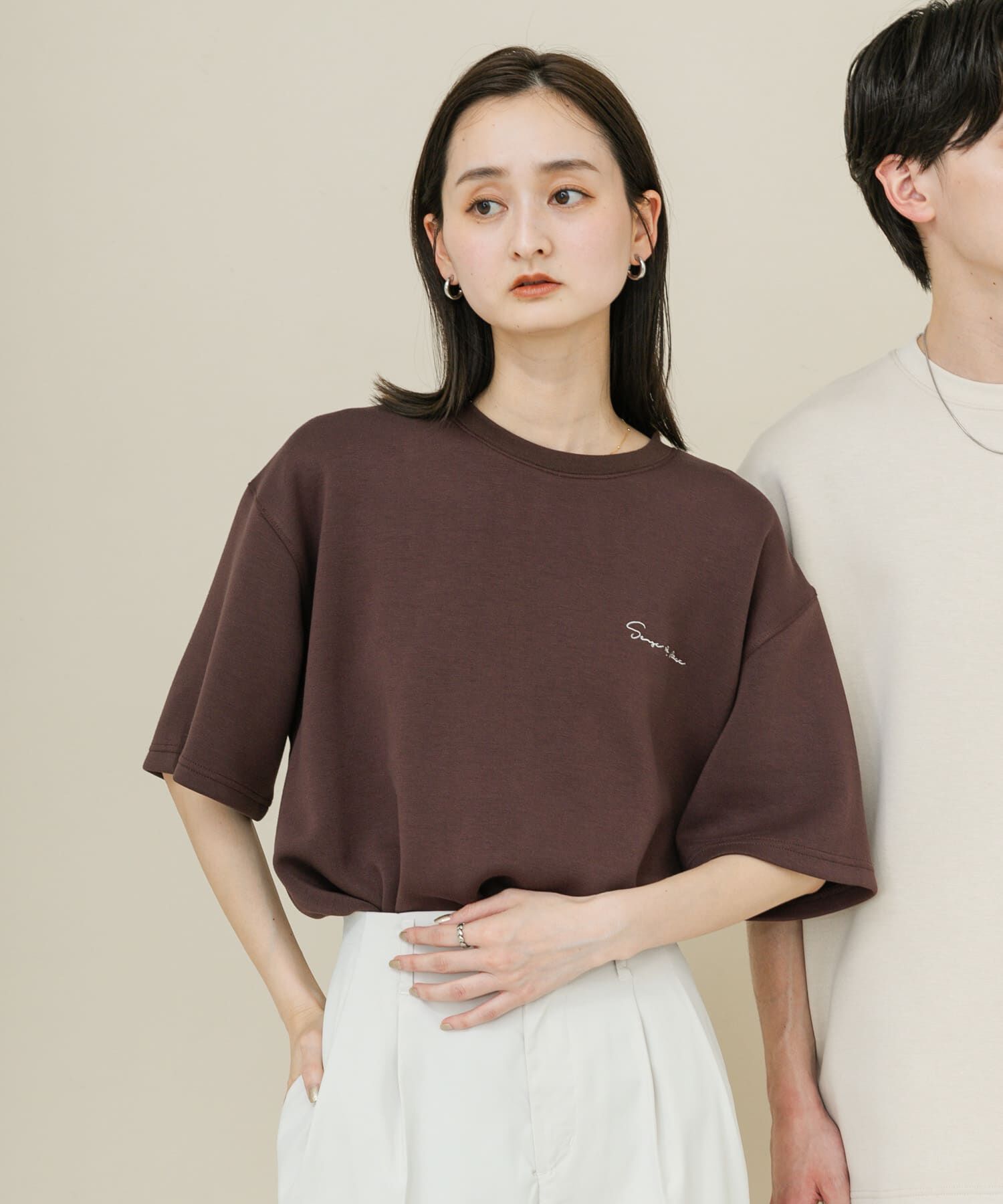 SENSE OF PLACE by URBAN RESEARCH「『一部WEB限定ｶﾗｰ』『ﾕﾆｾｯｸｽ』ｼｼｭｳﾀﾞﾝﾎﾞｰﾙﾎﾟﾝﾁ 」|Tシャツ・カットソー|ブラウン