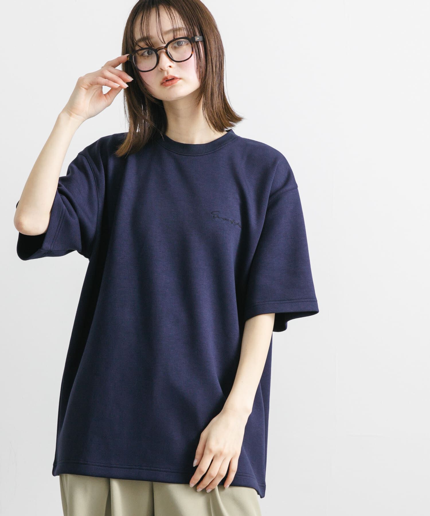 SENSE OF PLACE by URBAN RESEARCH「『一部WEB限定ｶﾗｰ』『ﾕﾆｾｯｸｽ』ｼｼｭｳﾀﾞﾝﾎﾞｰﾙﾎﾟﾝﾁ 」|Tシャツ・カットソー|ネイビー