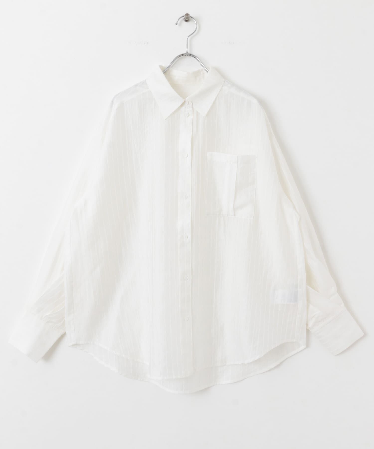 SENSE OF PLACE by URBAN RESEARCH「タックポケットシアーストライプシャツ」|シャツ・ブラウス|
