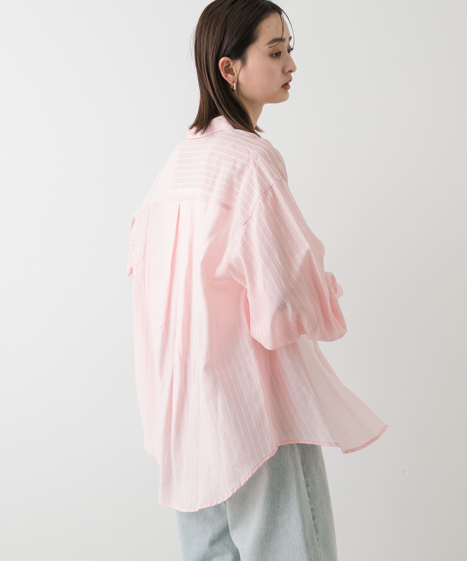 SENSE OF PLACE by URBAN RESEARCH「タックポケットシアーストライプシャツ」|シャツ・ブラウス|