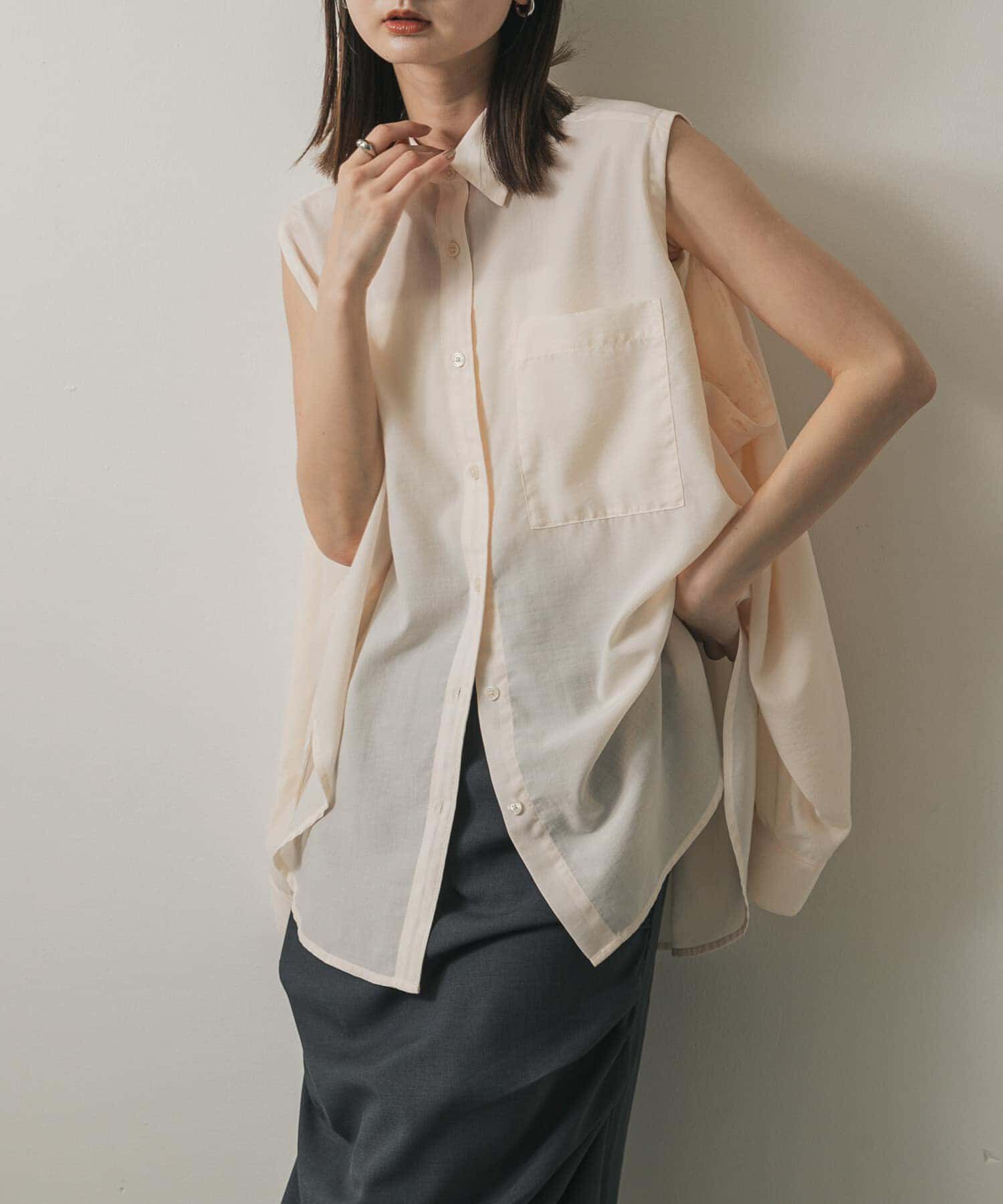 SENSE OF PLACE by URBAN RESEARCH「リネンライクショルダースリットシャツ」|シャツ・ブラウス|