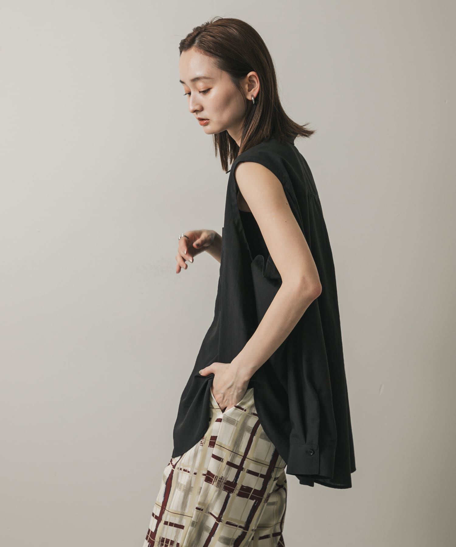 SENSE OF PLACE by URBAN RESEARCH「リネンライクショルダースリットシャツ」|シャツ・ブラウス|