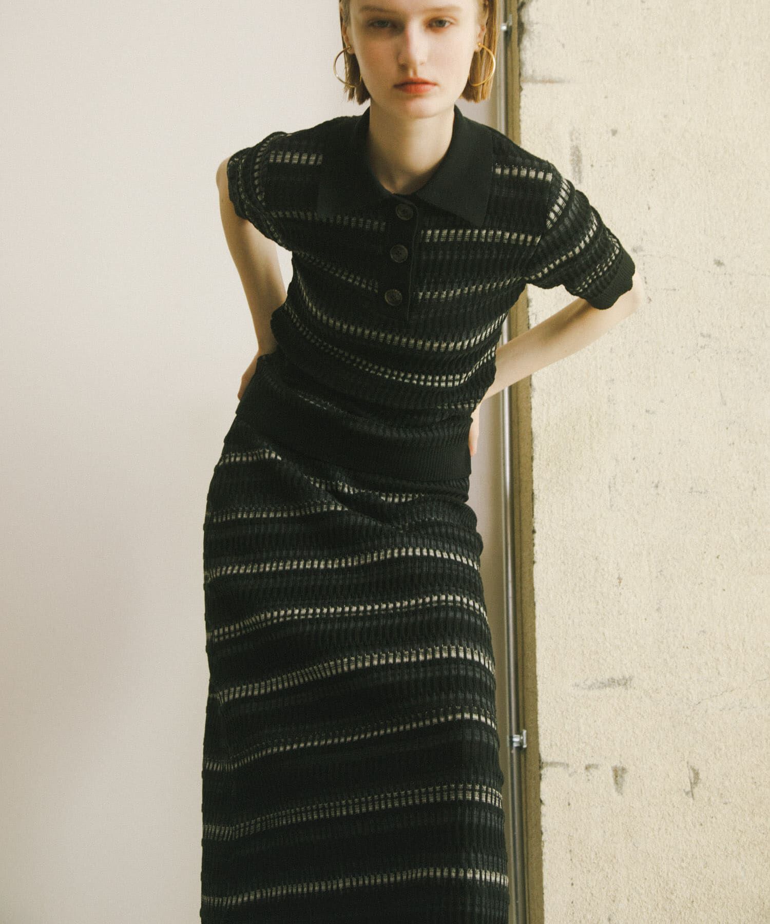 SENSE OF PLACE by URBAN RESEARCH「マルチボーダーニットスカート」|スカート|