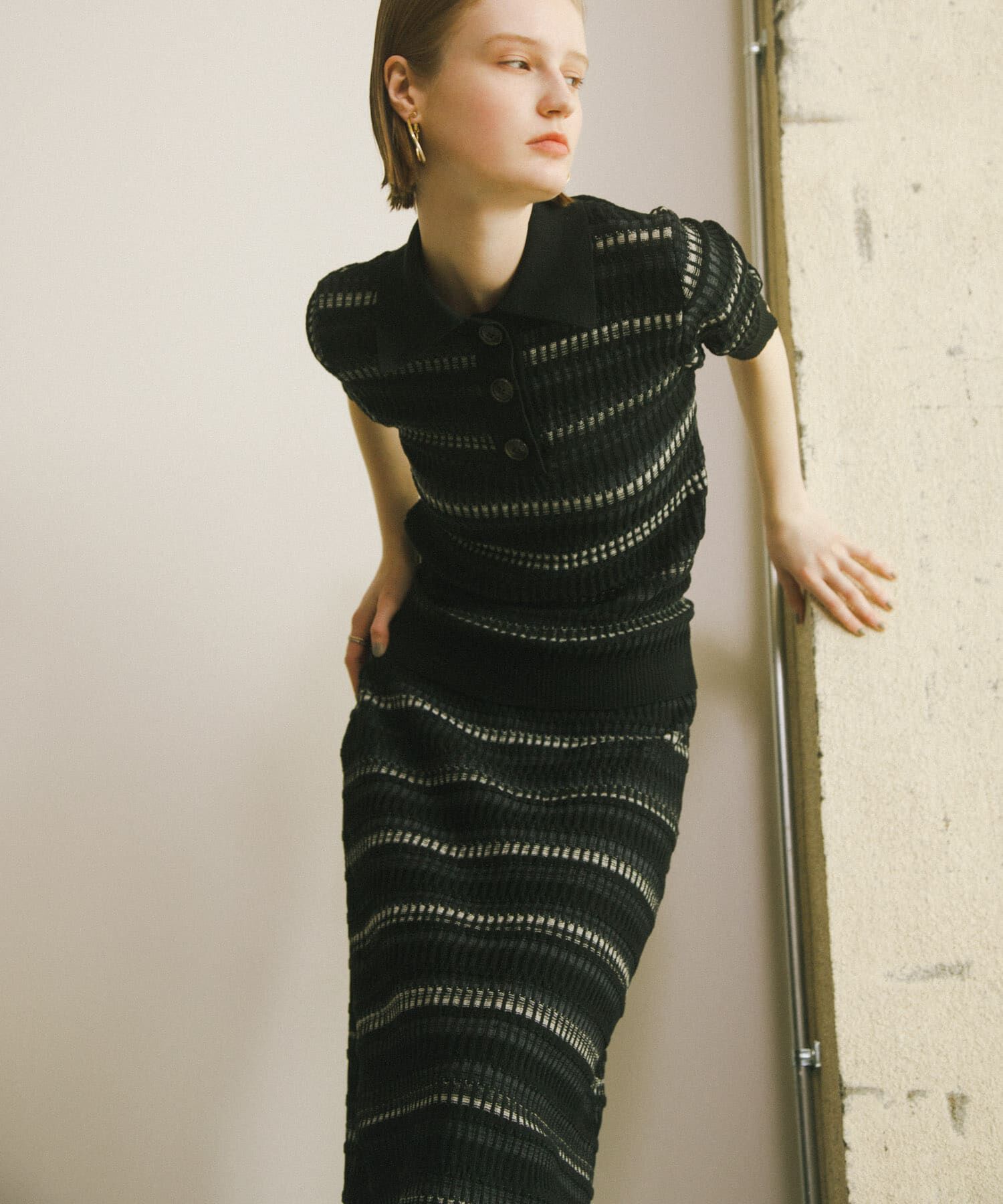 SENSE OF PLACE by URBAN RESEARCH「マルチボーダーニットスカート」|スカート|