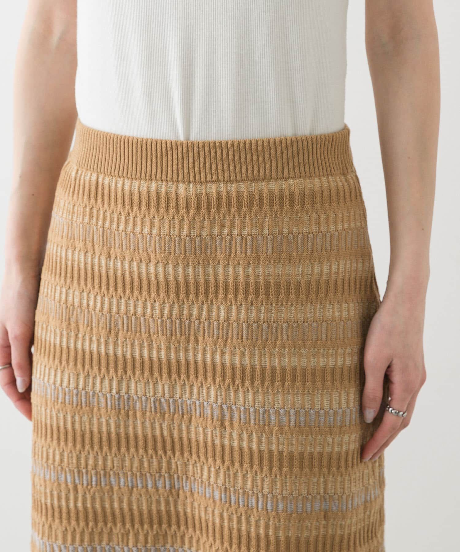 SENSE OF PLACE by URBAN RESEARCH「マルチボーダーニットスカート」|スカート|