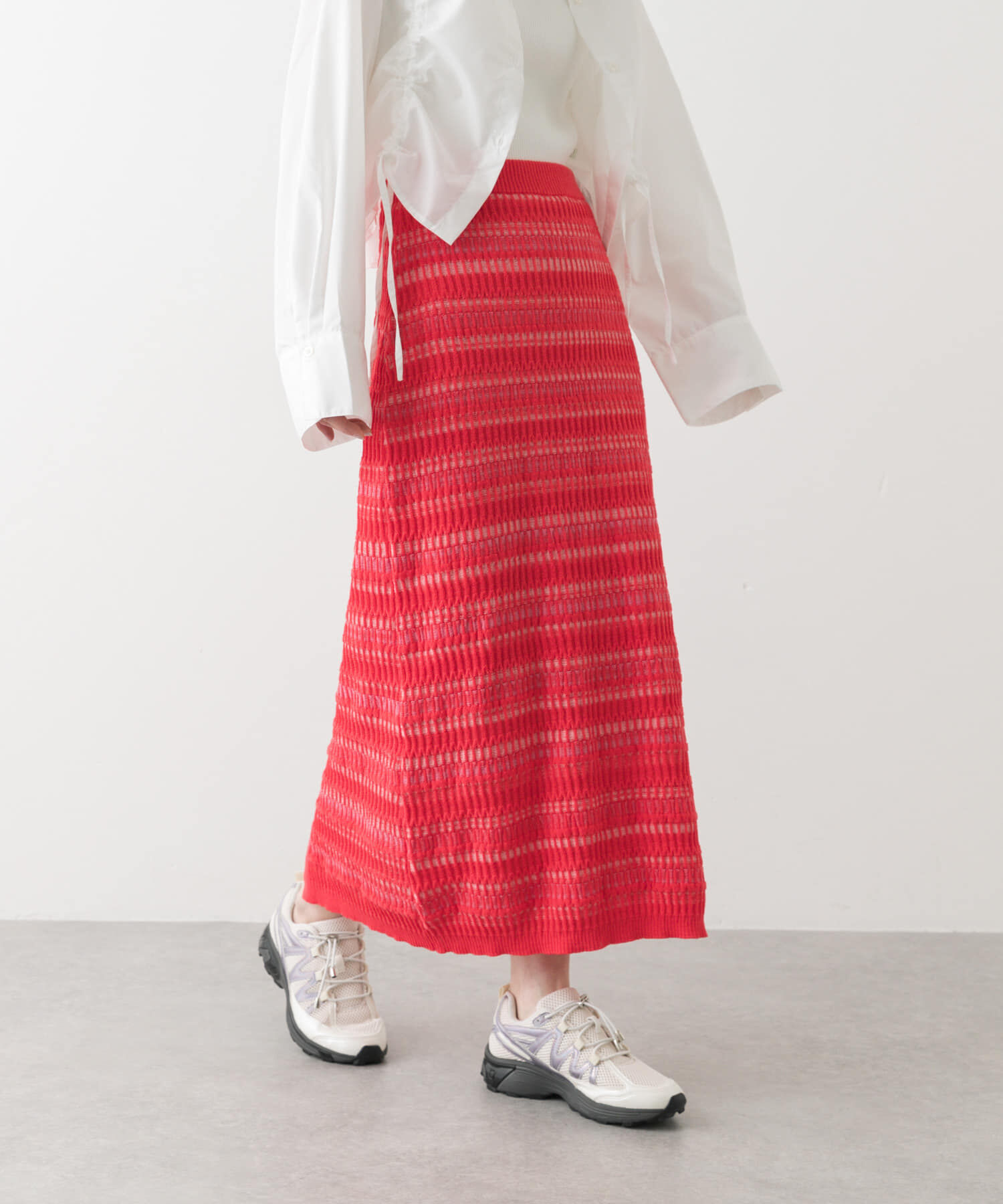 SENSE OF PLACE by URBAN RESEARCH「マルチボーダーニットスカート」|スカート|