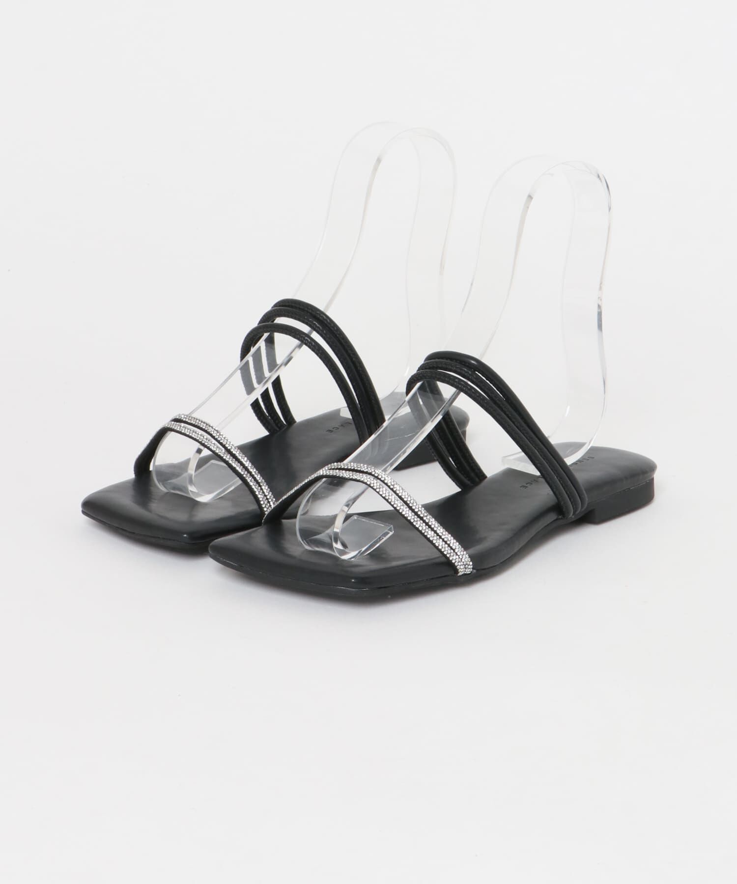 SENSE OF PLACE by URBAN RESEARCH「ラインストーンナローコードサンダル」|サンダル|