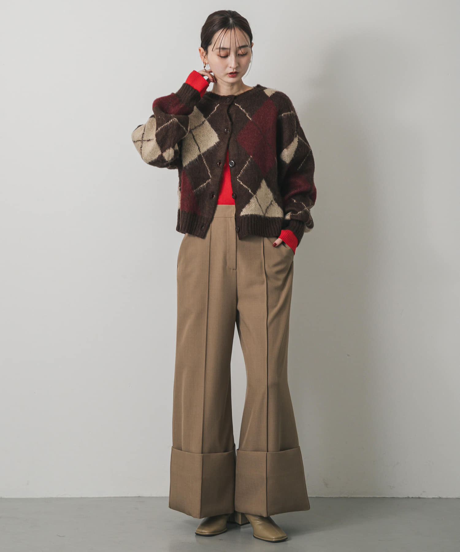 SENSE OF PLACE by URBAN RESEARCH「アーガイルニットカーディガン」|カーディガン|