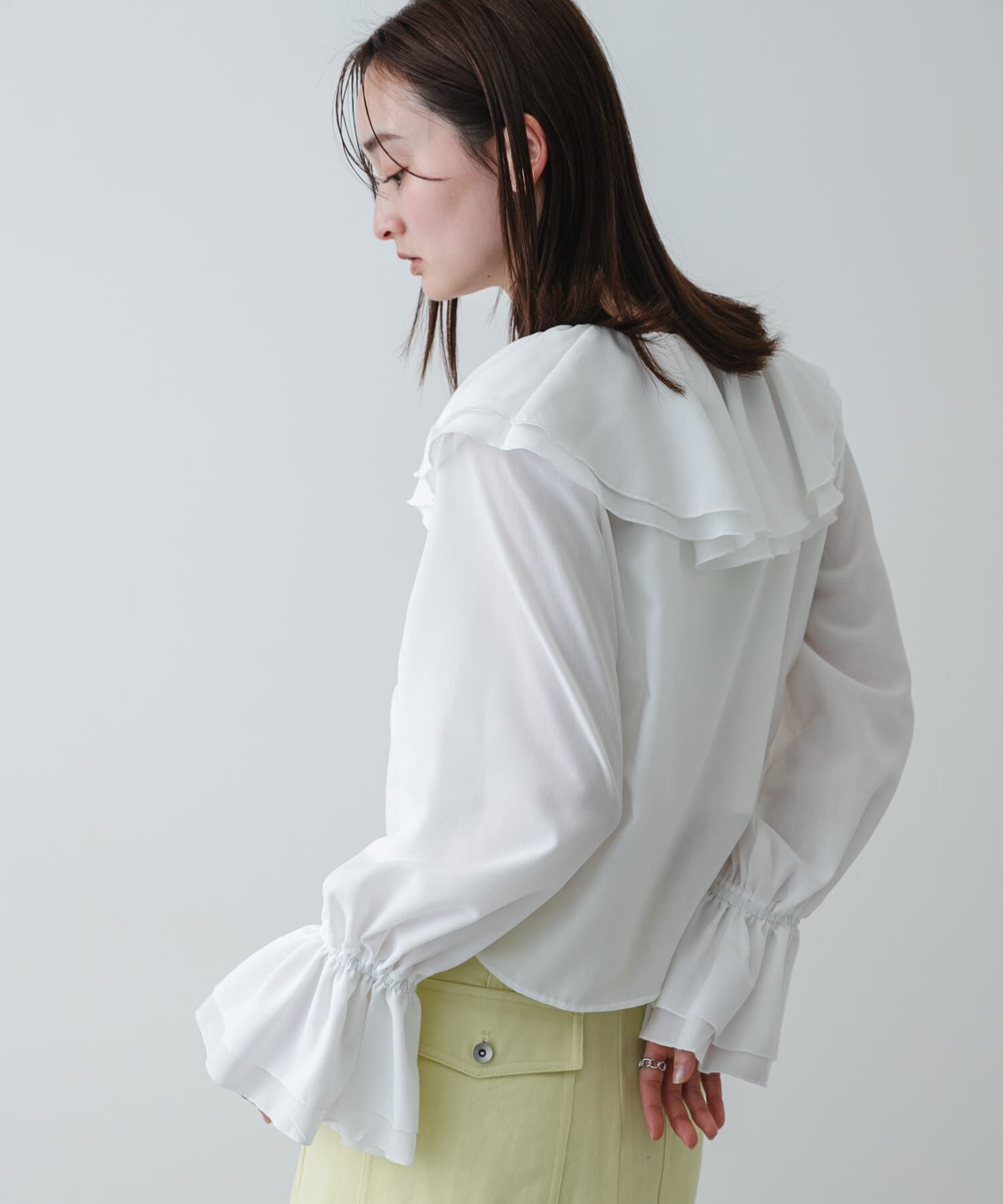 SENSE OF PLACE by URBAN RESEARCH「ラッフルブラウス」|シャツ・ブラウス|