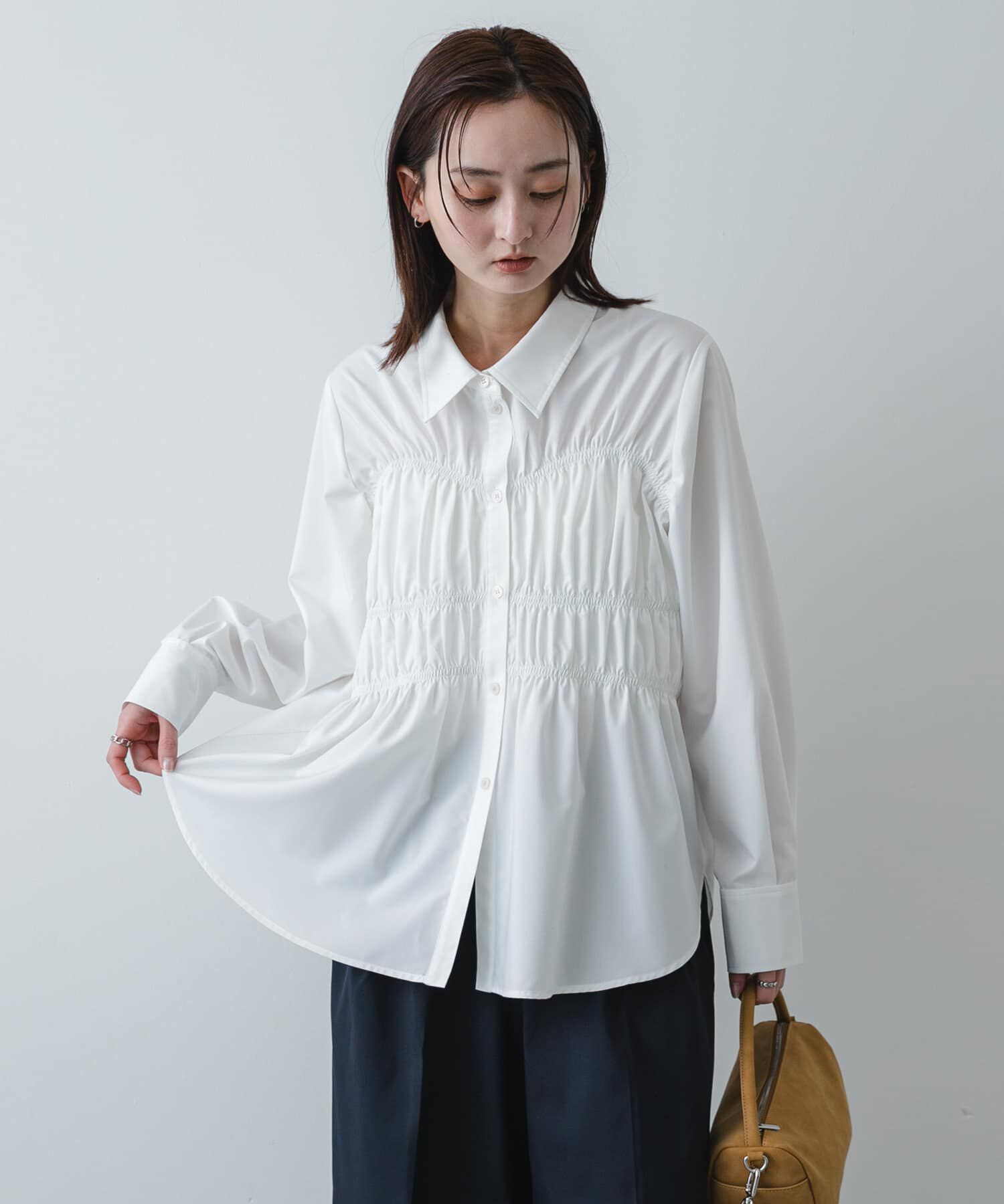 SENSE OF PLACE by URBAN RESEARCH「シャーリングデザインシャツ」|シャツ・ブラウス|