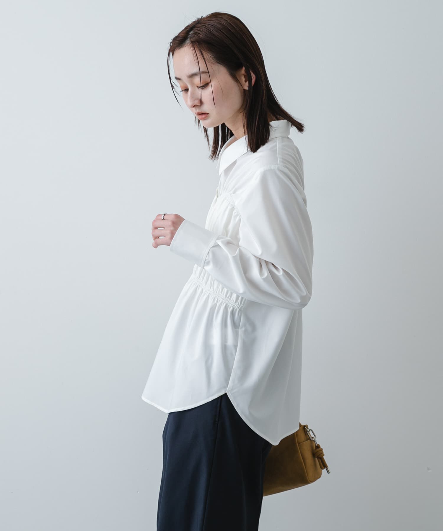 SENSE OF PLACE by URBAN RESEARCH「シャーリングデザインシャツ」|シャツ・ブラウス|