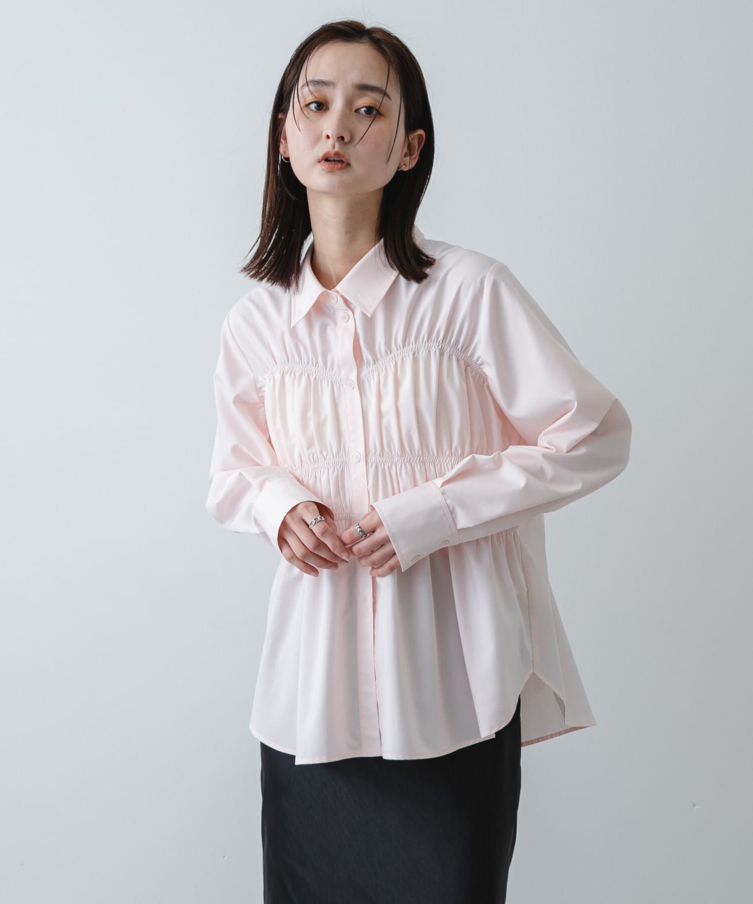 SENSE OF PLACE by URBAN RESEARCH「シャーリングデザインシャツ」|シャツ・ブラウス|