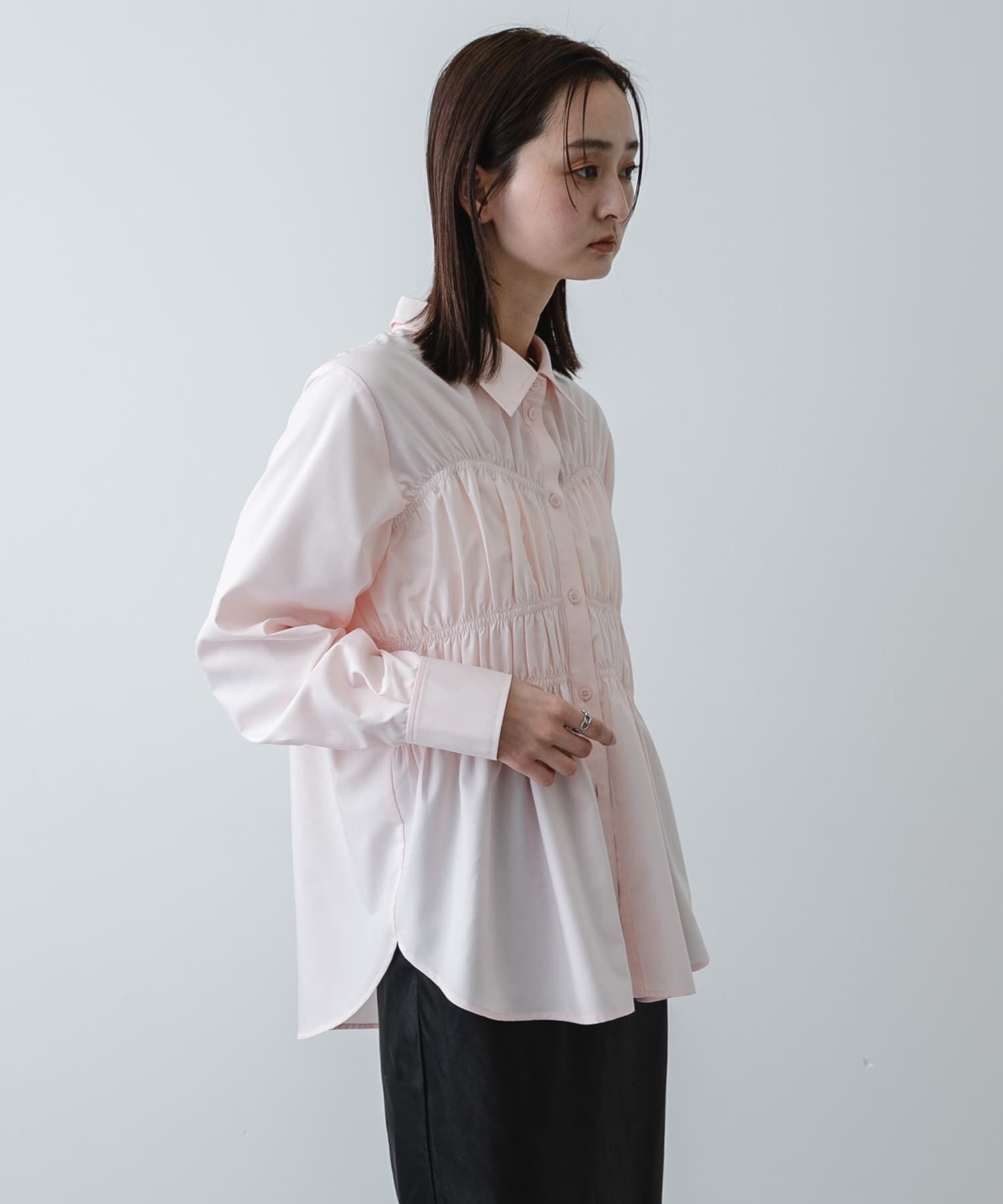 SENSE OF PLACE by URBAN RESEARCH「シャーリングデザインシャツ」|シャツ・ブラウス|