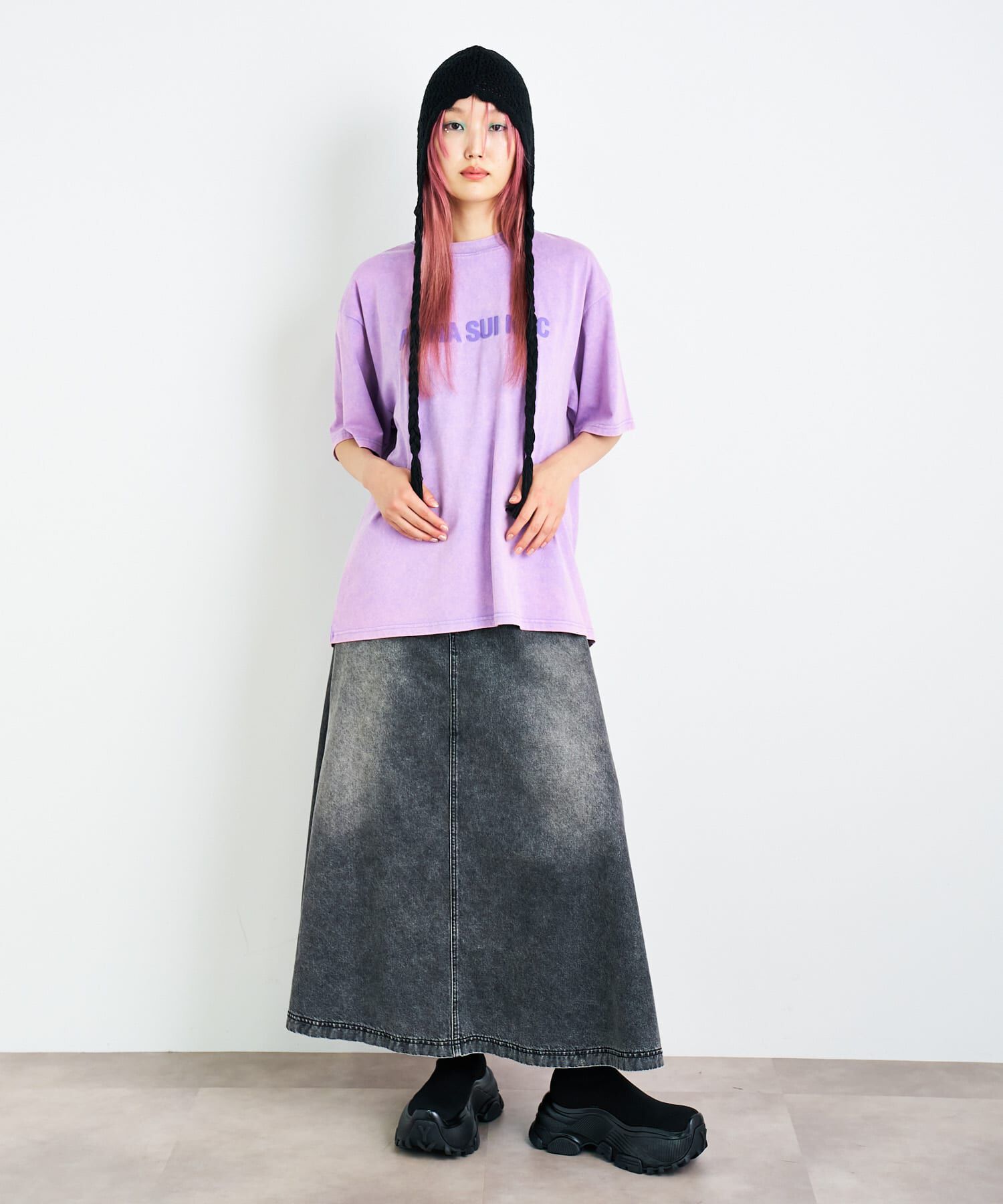 SENSE OF PLACE by URBAN RESEARCH「ANNA SUI NYC　ダブルジェルプリントブリーチTシャツ」|Tシャツ・カットソー|