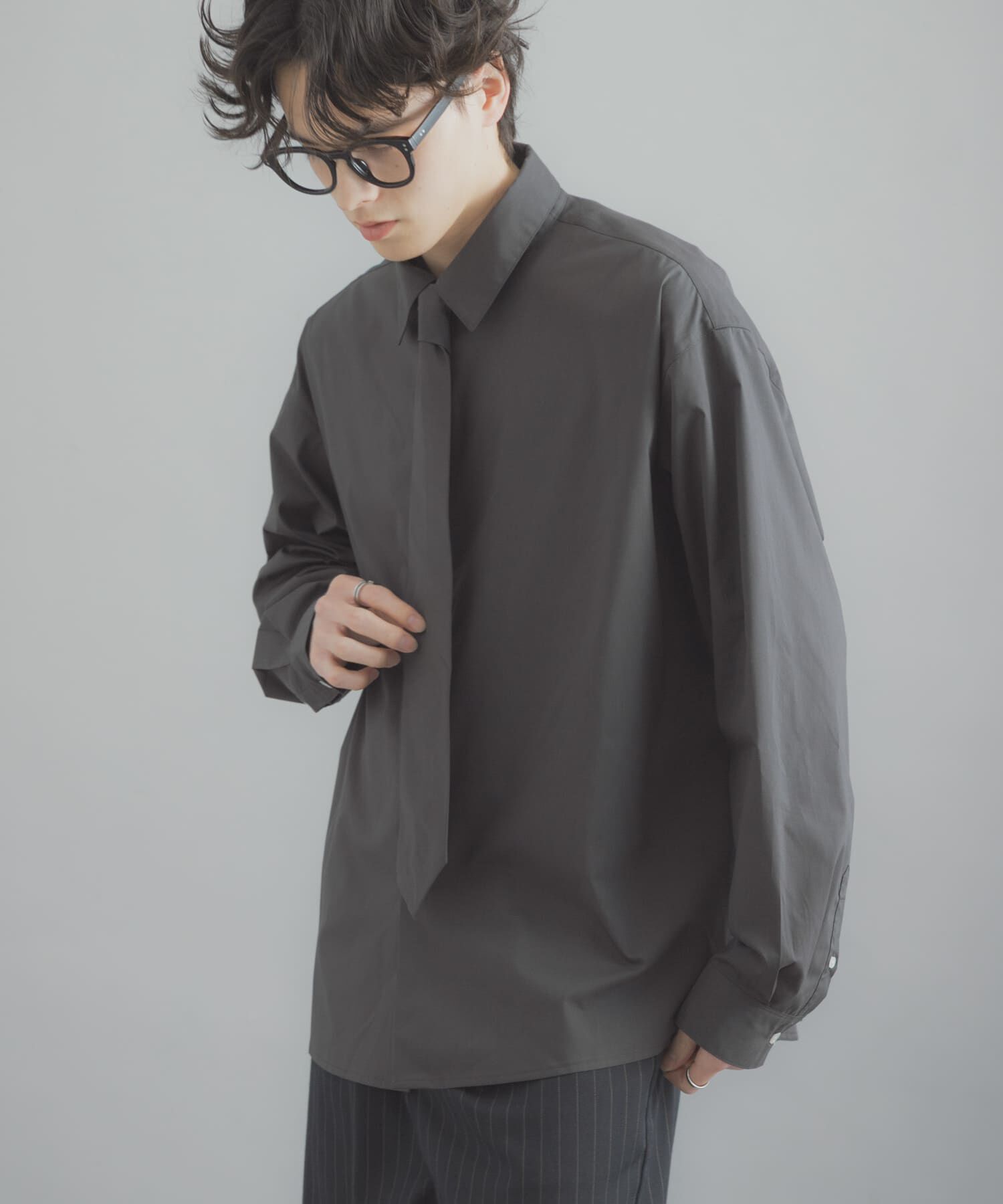 SENSE OF PLACE by URBAN RESEARCH「レギュラーカラーネクタイシャツ」|シャツ・ブラウス|