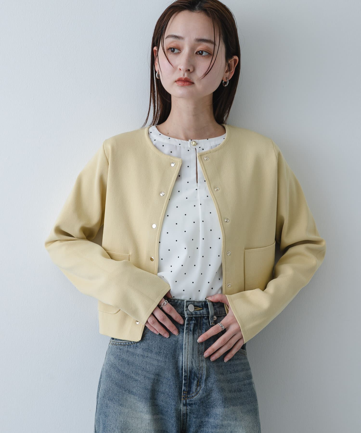 SENSE OF PLACE by URBAN RESEARCH「『洗濯可』コンパクトニットボタンカーディガン」|ニット・セーター|