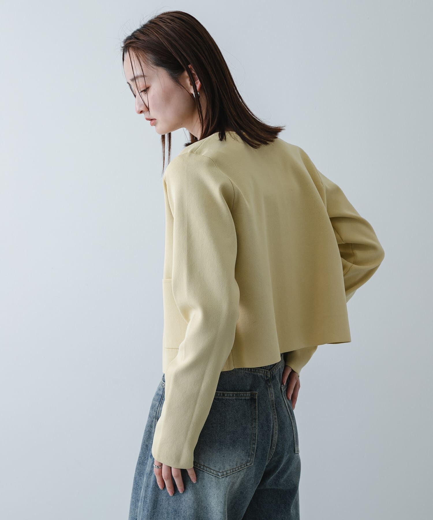 SENSE OF PLACE by URBAN RESEARCH「『洗濯可』コンパクトニットボタンカーディガン」|ニット・セーター|