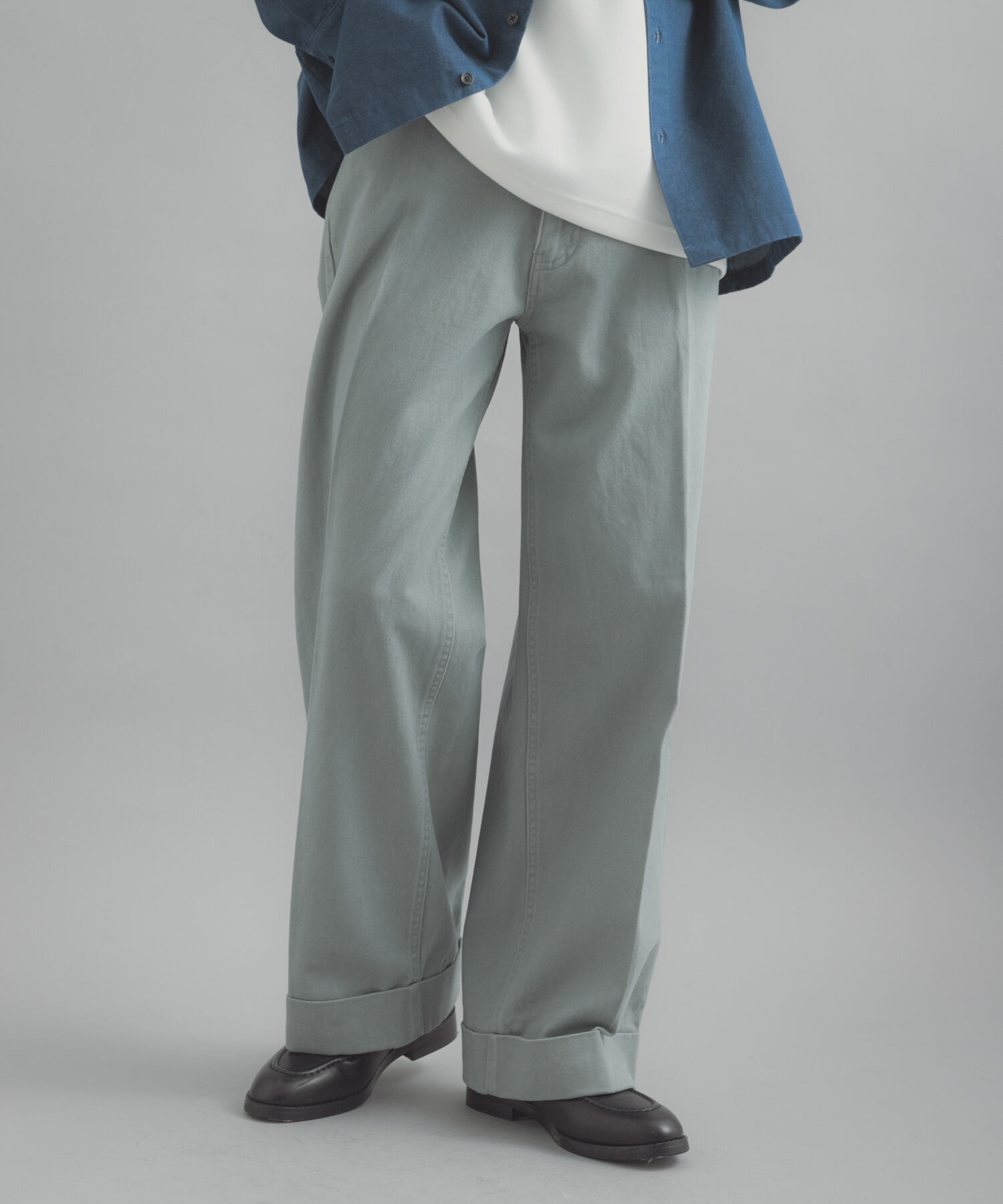 SENSE OF PLACE by URBAN RESEARCH「カツラギダブルワイドパンツ」|その他|ライトブルー