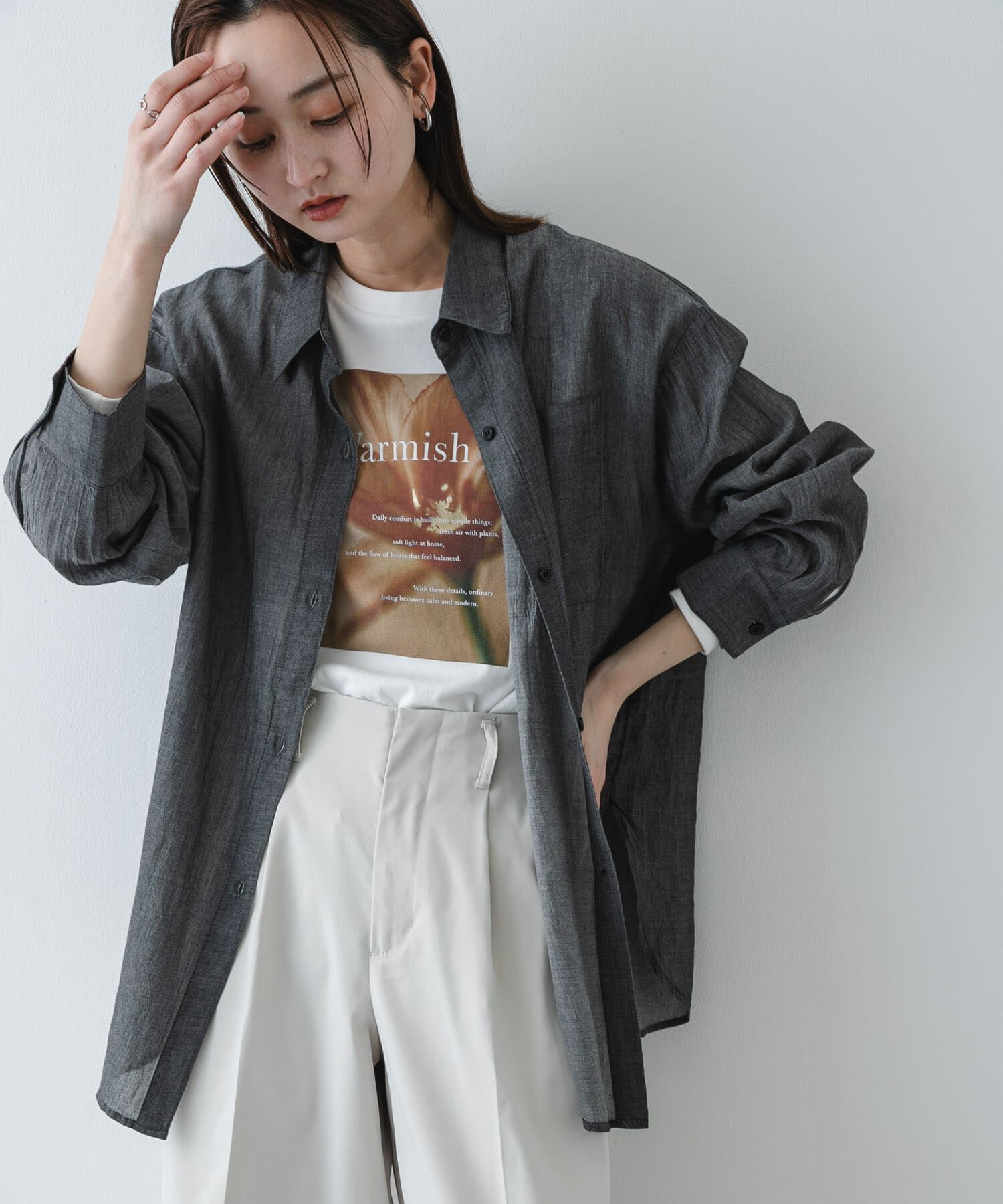 SENSE OF PLACE by URBAN RESEARCH「ポケットツキシアーデニムシャツ」|シャツ・ブラウス|ブラック