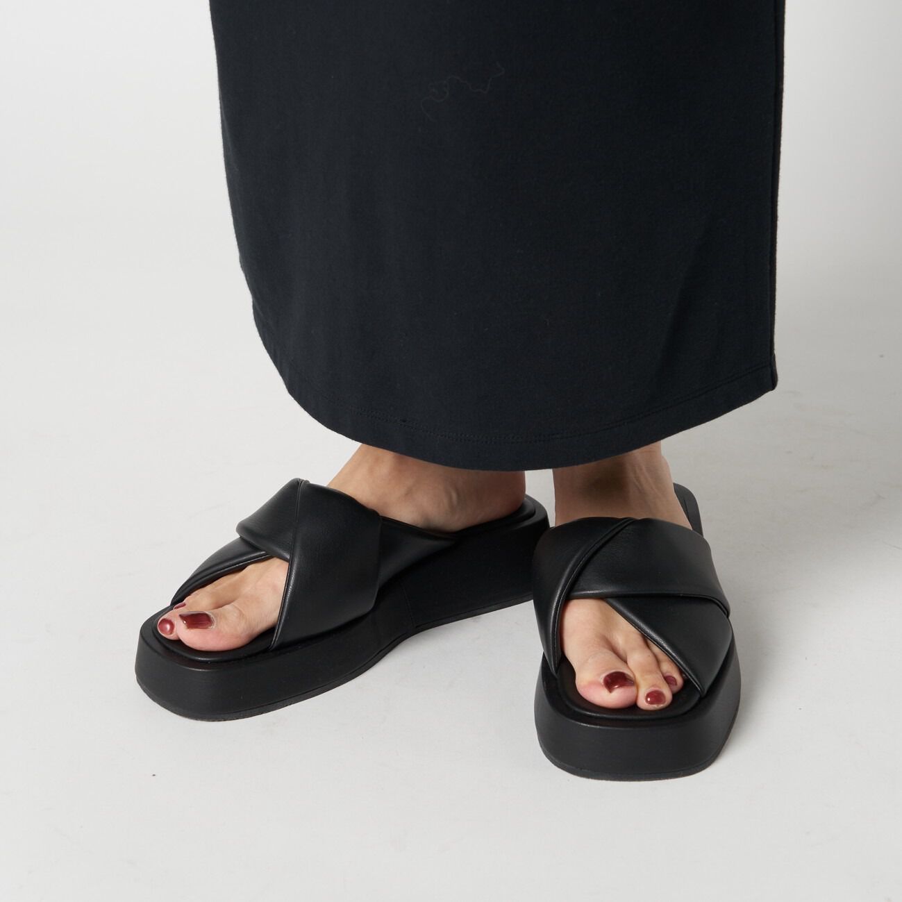  「quartierglam PLATFORM MULE」|サンダル|