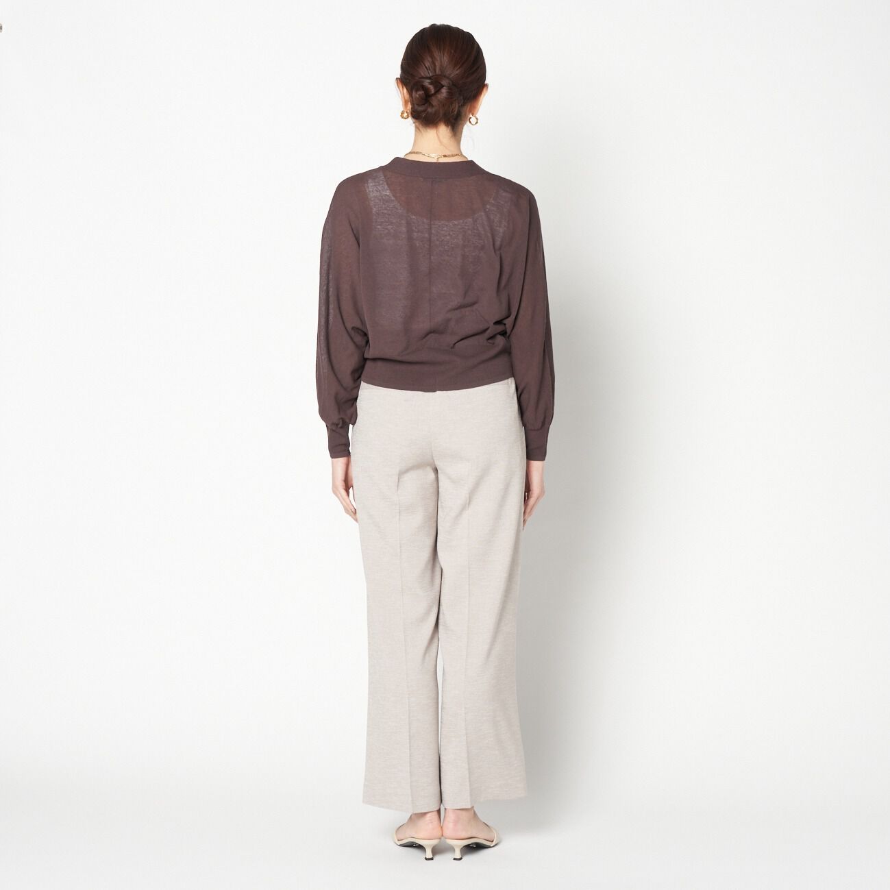 HELIOPOLE「HELIOPOLE FAUX LINEN STRAIGHT PANTS」|チノ|