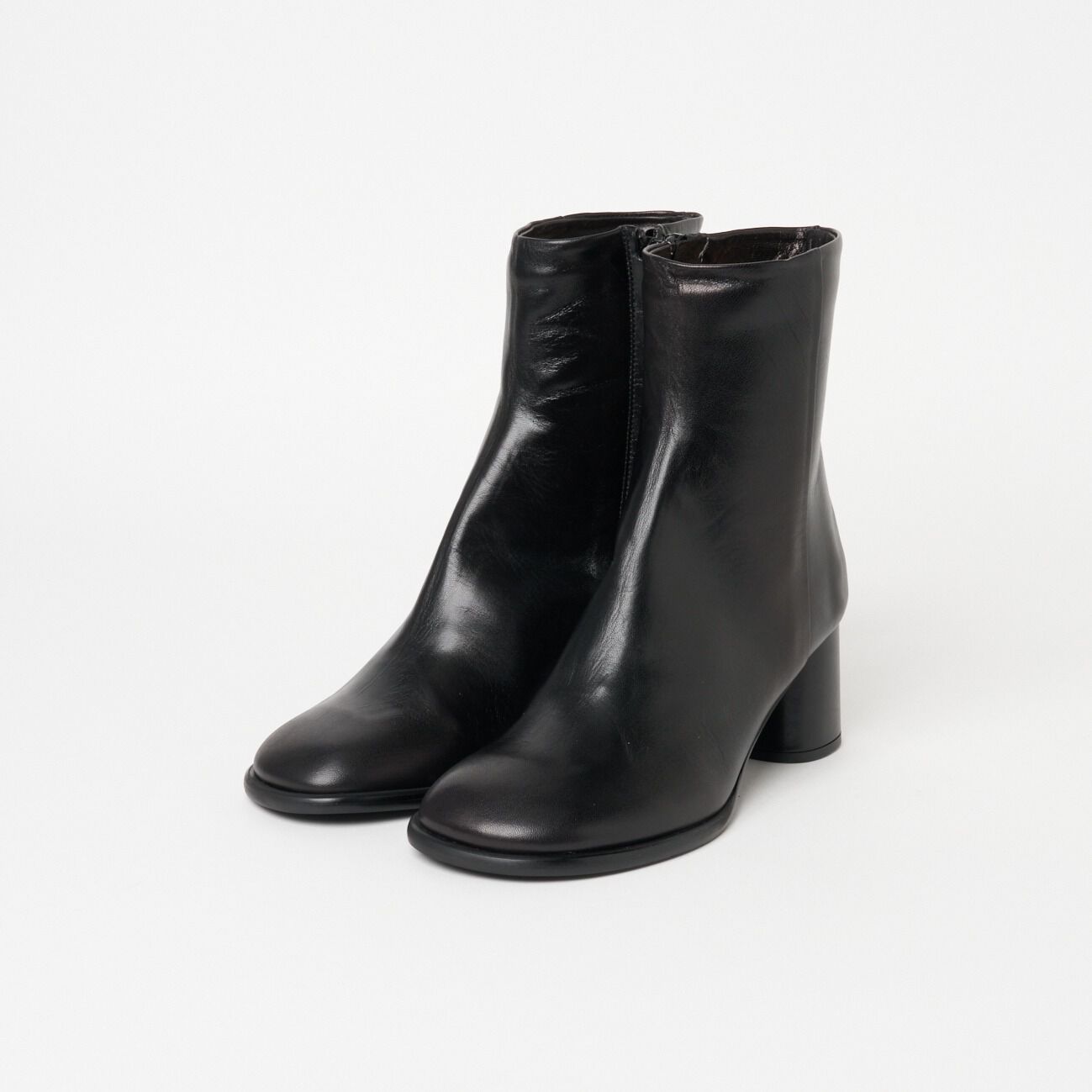 FABIO RUSCONI 「FABIO RUSCONI ROUND TOE SHORT BOOTS」|ショートブーツ|ブラック
